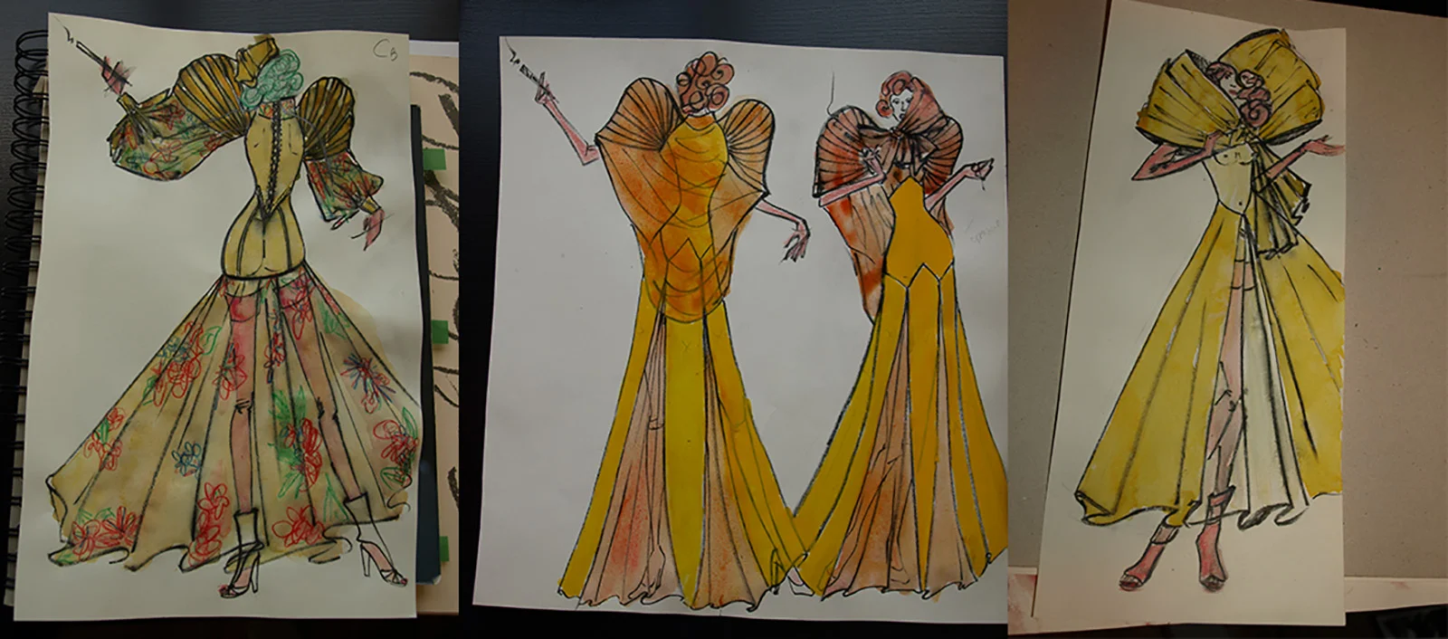 Discarded design sketches...