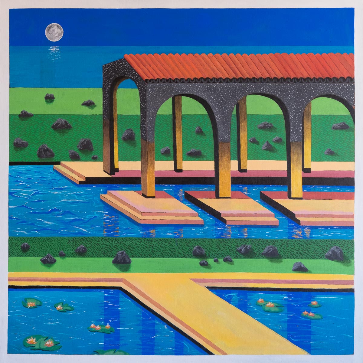 Acrylic on canvas, 100 x 100 cm