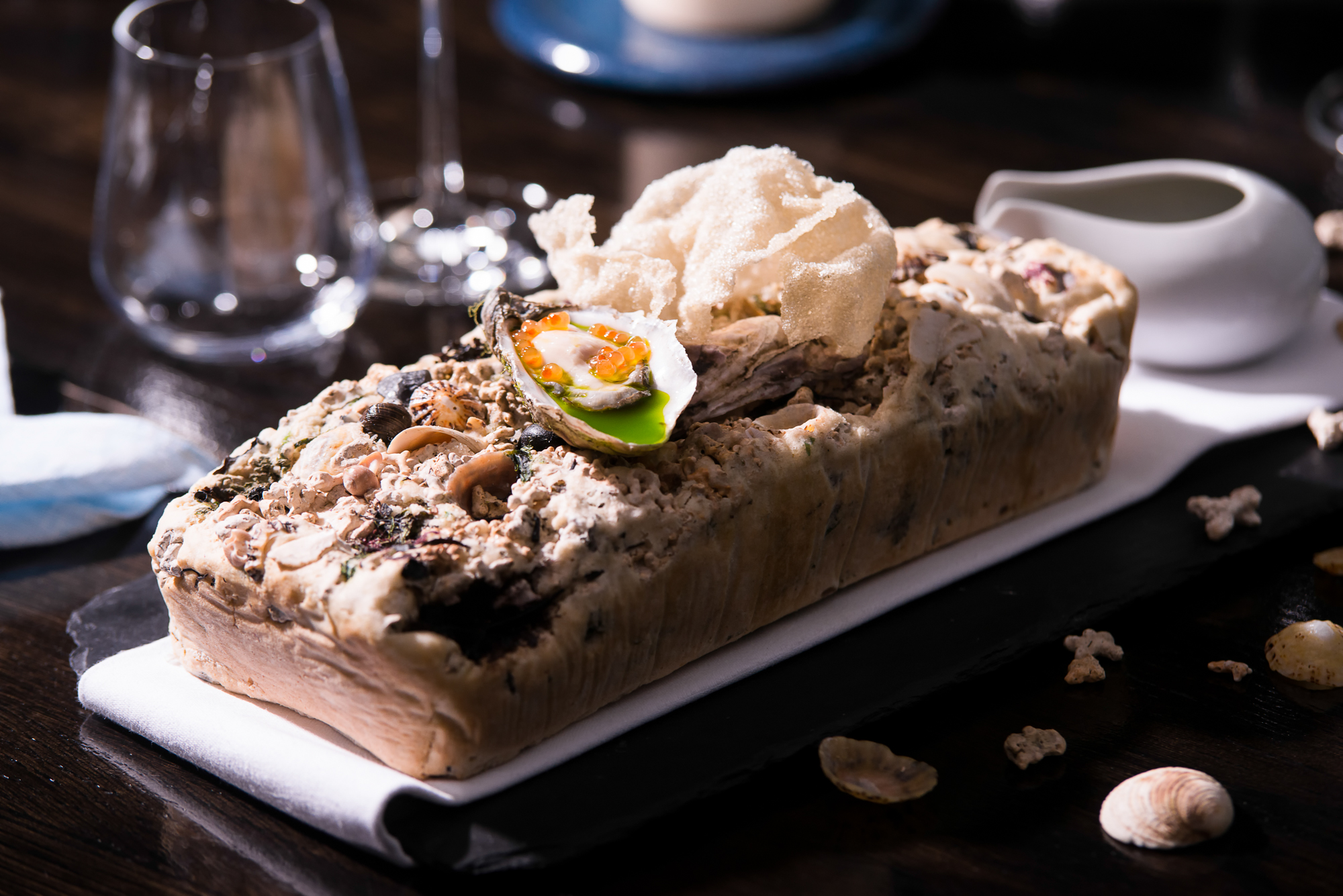dooncastle oyster w trout caviar and cracker from oyster.jpg