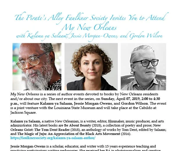 Pirate's Alley Faulkner Society, "My New Orleans" series