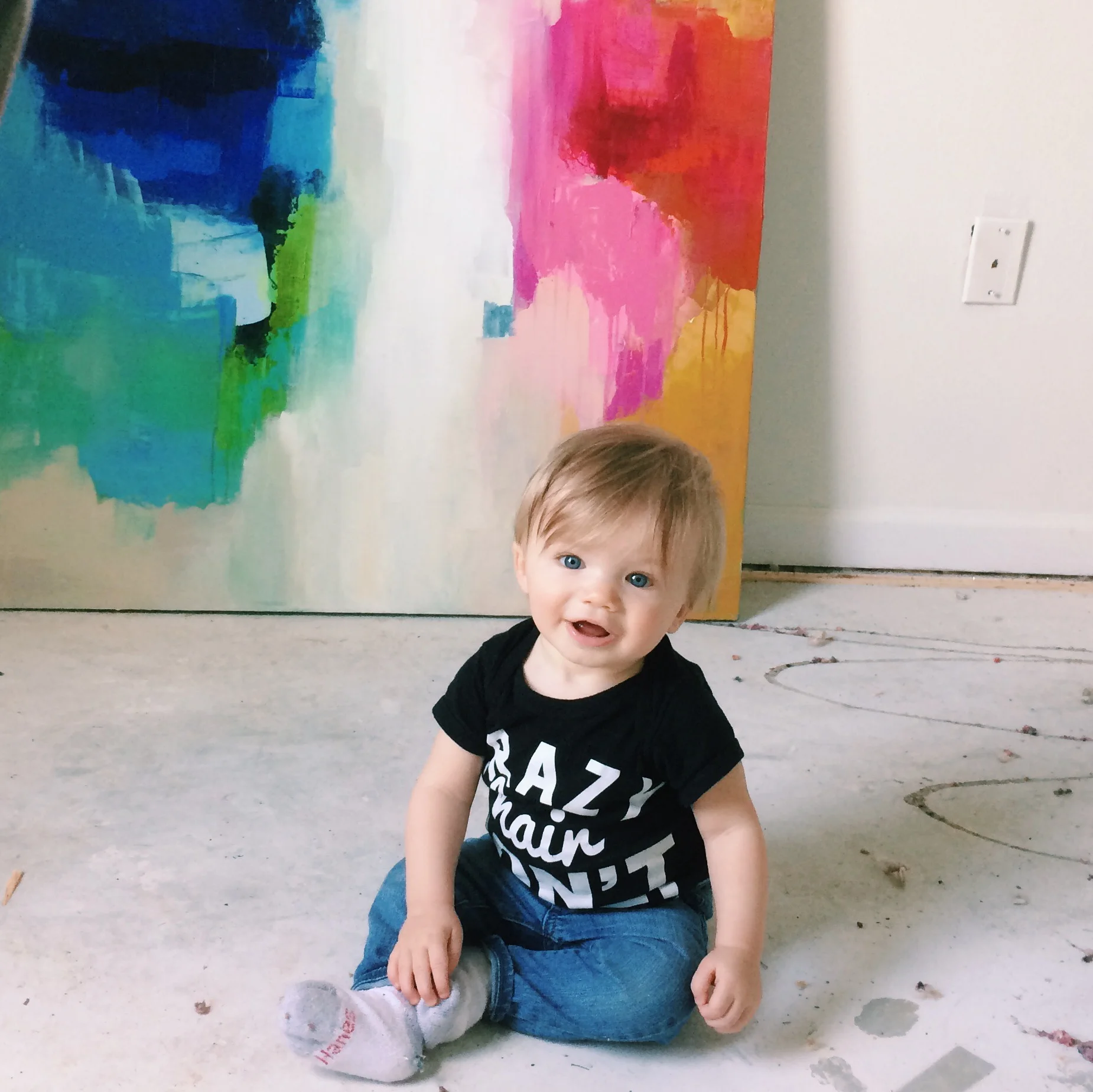  Ummm, check out Sam Schoonmaker.... and the painting he's hanging out with! What studs!