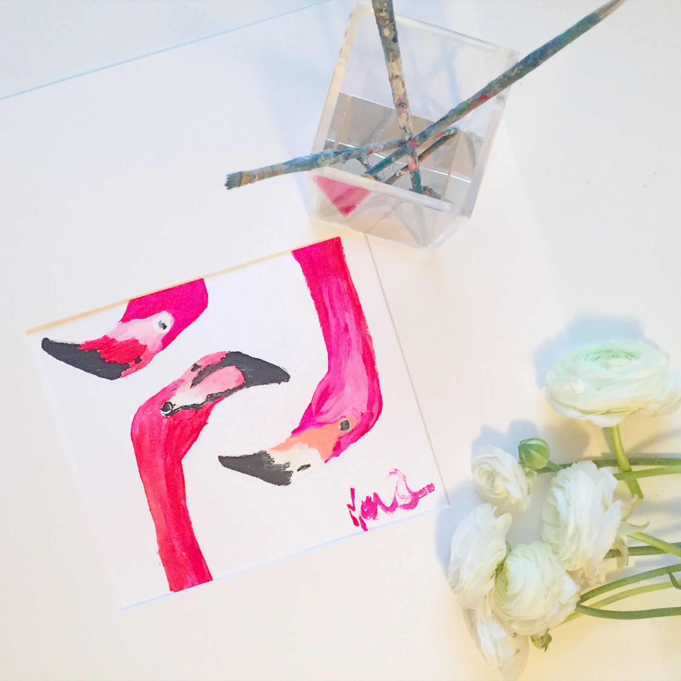 Three flamingos is always better than one!