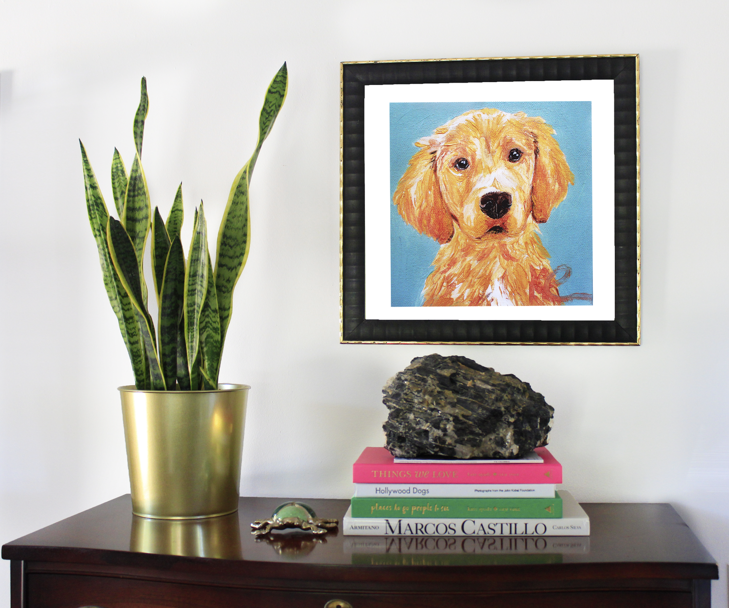 Golden Retriever puppy print by Maxim Images