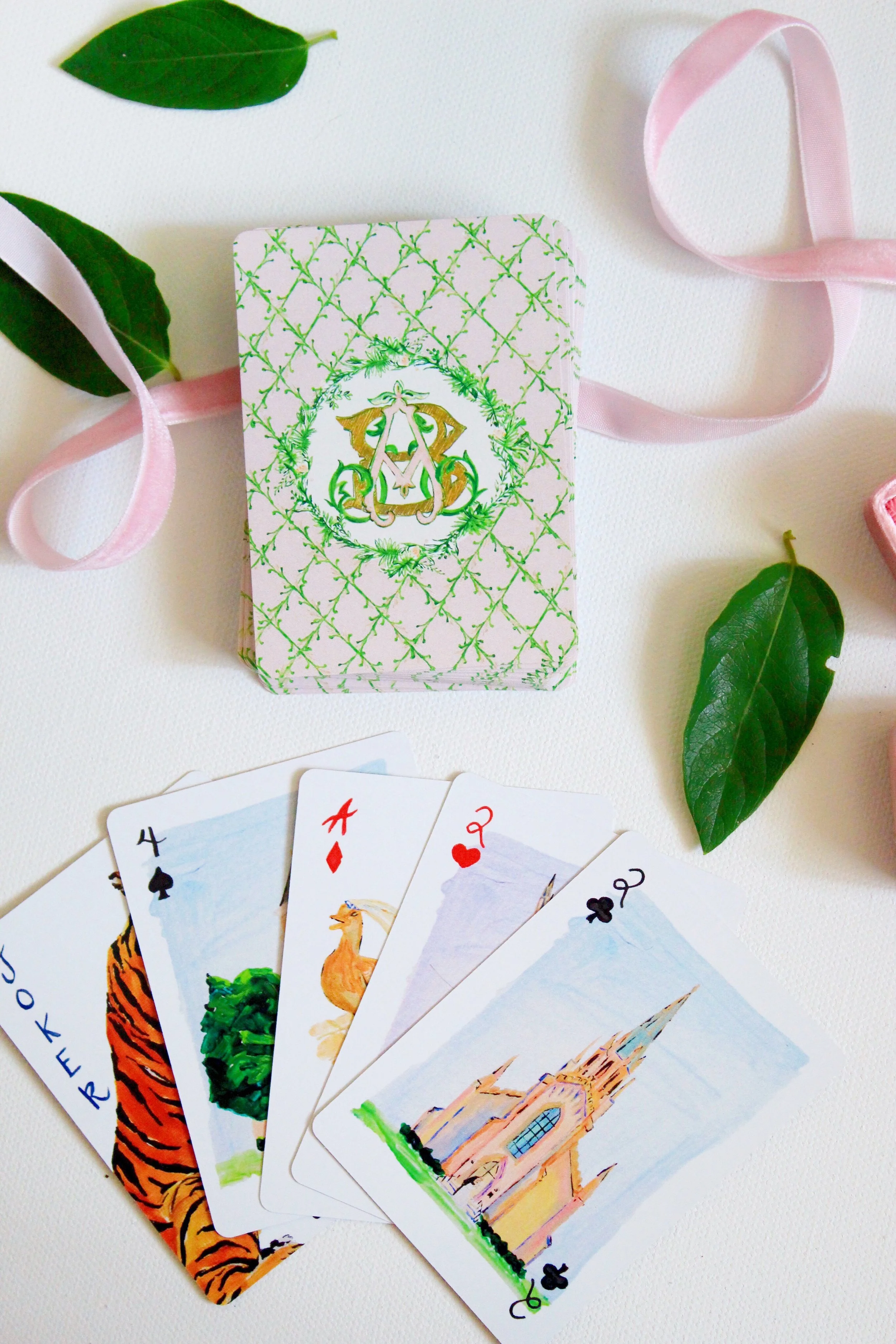 A Gorgeous Wedding: Crests, Cards, and Live Paintings