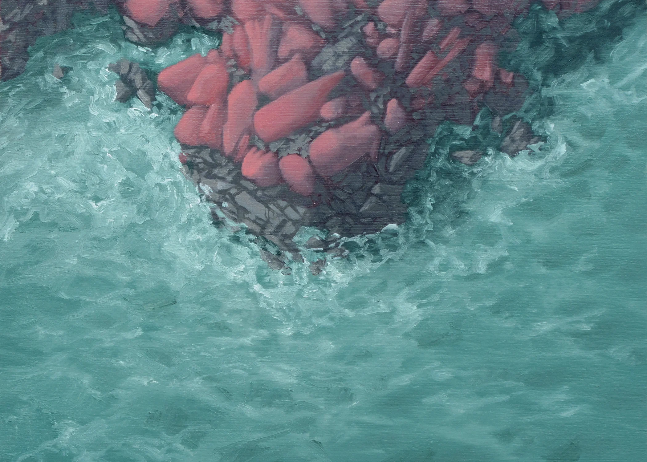 Limits of Progress 2011, oil on panel, 5x7 inches