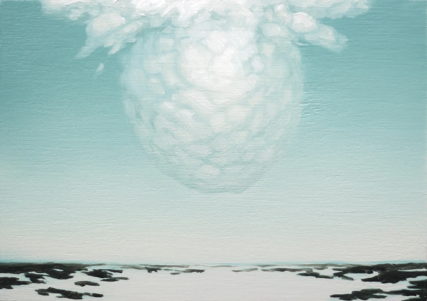 Cloud Over the Sound 2011, oil on panel, 5x7 inches
