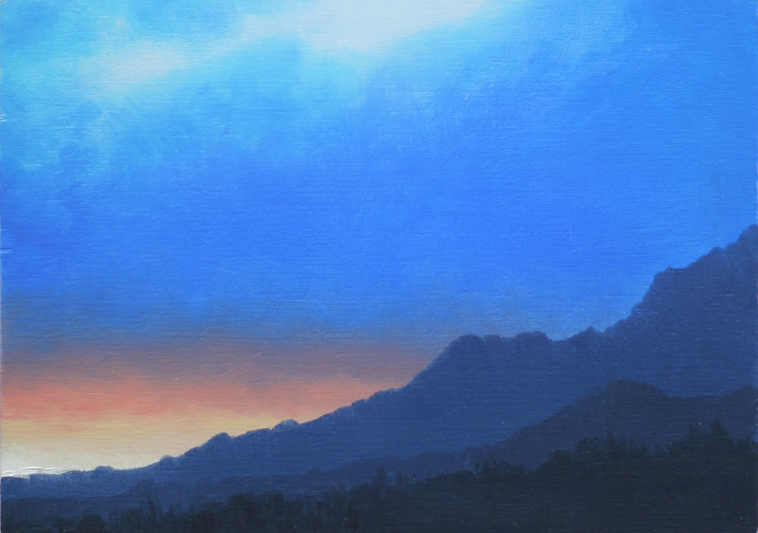 Western Light 2011, oil on panel, 5x7 inches
