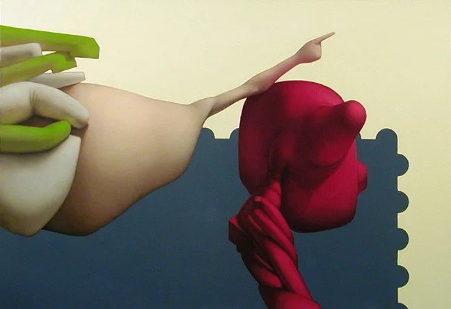 A.F.I. 2004, oil on canvas, 48x70 inches