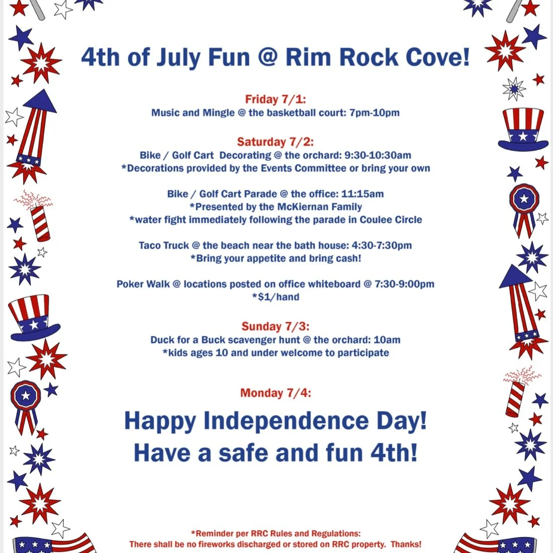 July 4th Activities