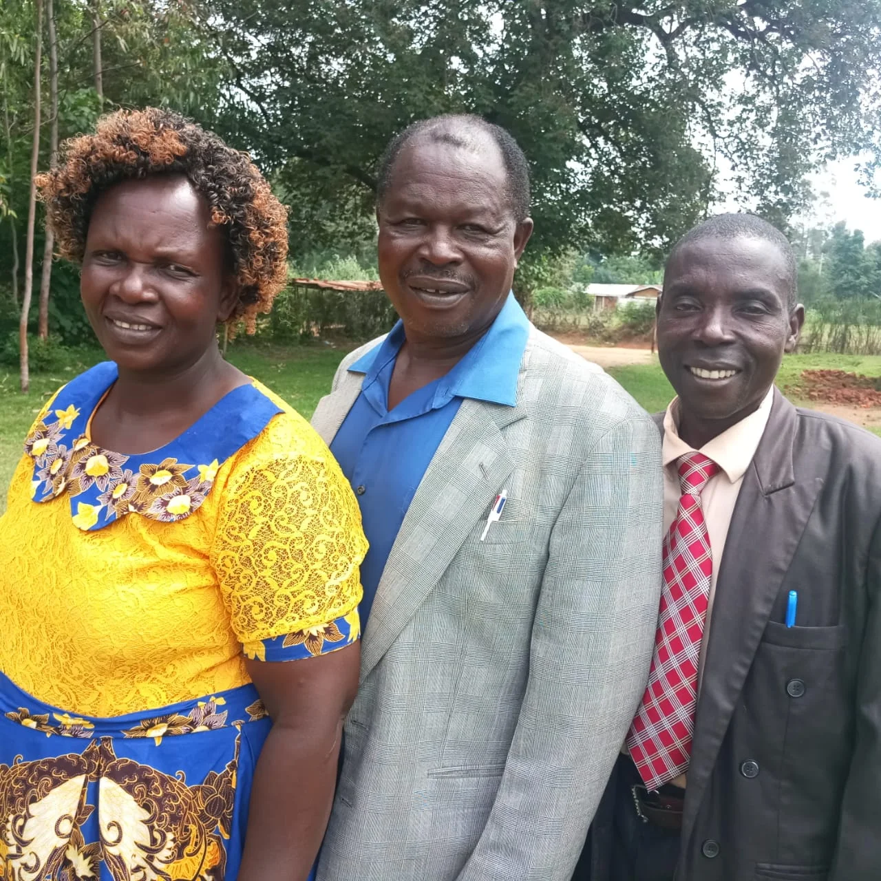 Christine Simati (Board Treasurer), Michael Simati (Board Chairman), Thomas Odwori (Board Secretary)