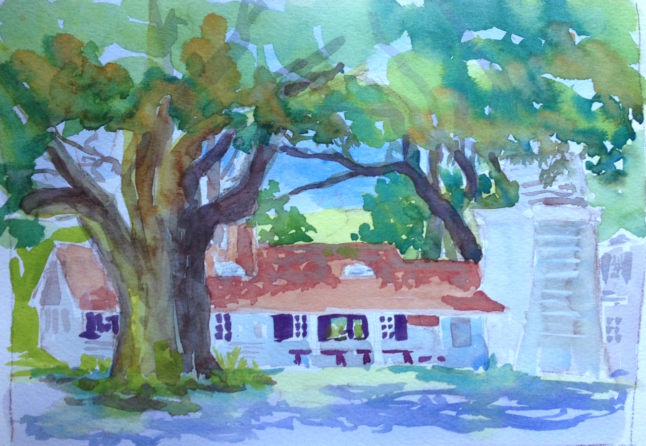 This was a view of the cookhouse.
