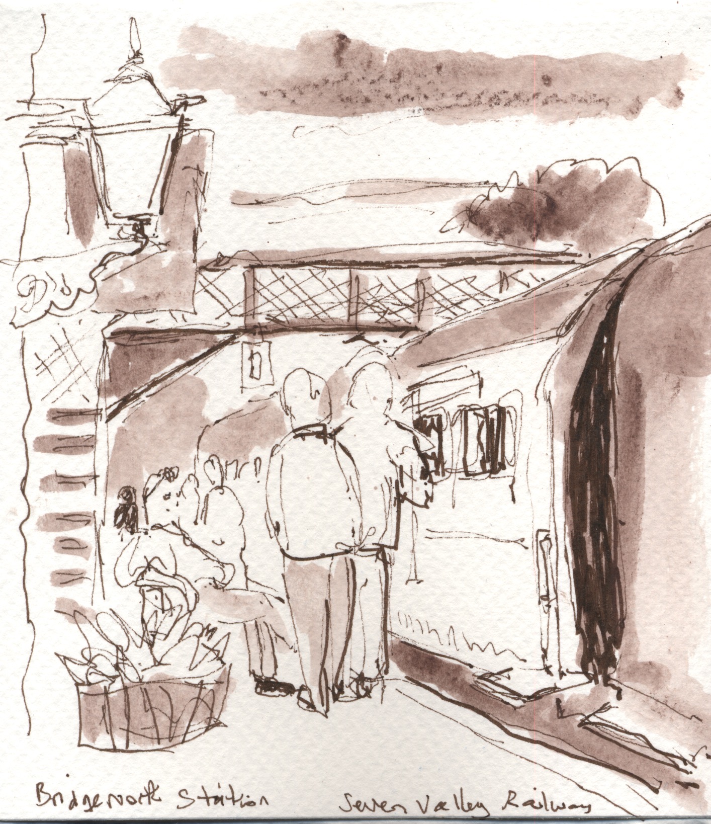 Of course we had to ride some steam trains. This one was on the Severn Valley Railway - but there were others! Keith ran off with the train driver at one point!
