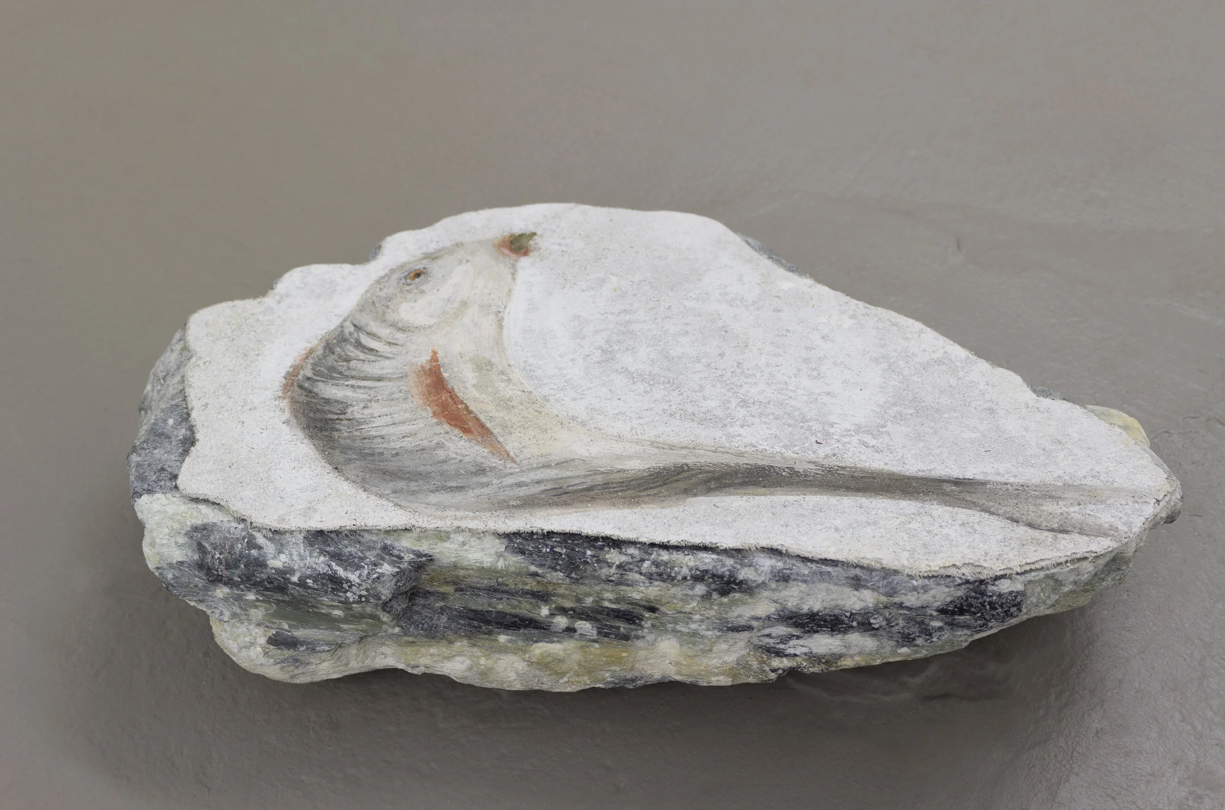 Fish, Fresco’s strappo on stone
