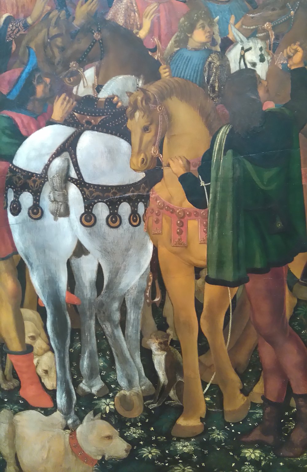Uccello, detail of horses