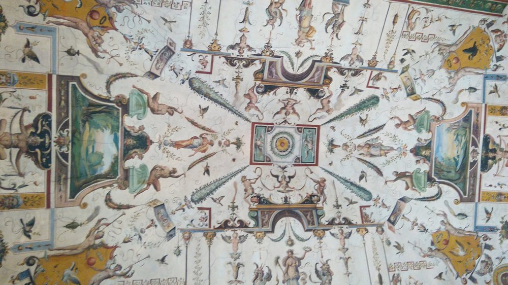 Ceiling at the Uffizi, Florence