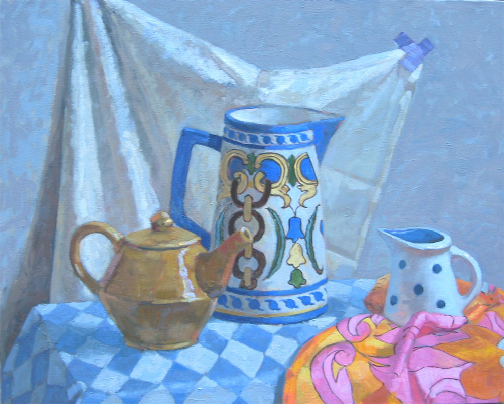Teapot in Blue and Ochre (2000)