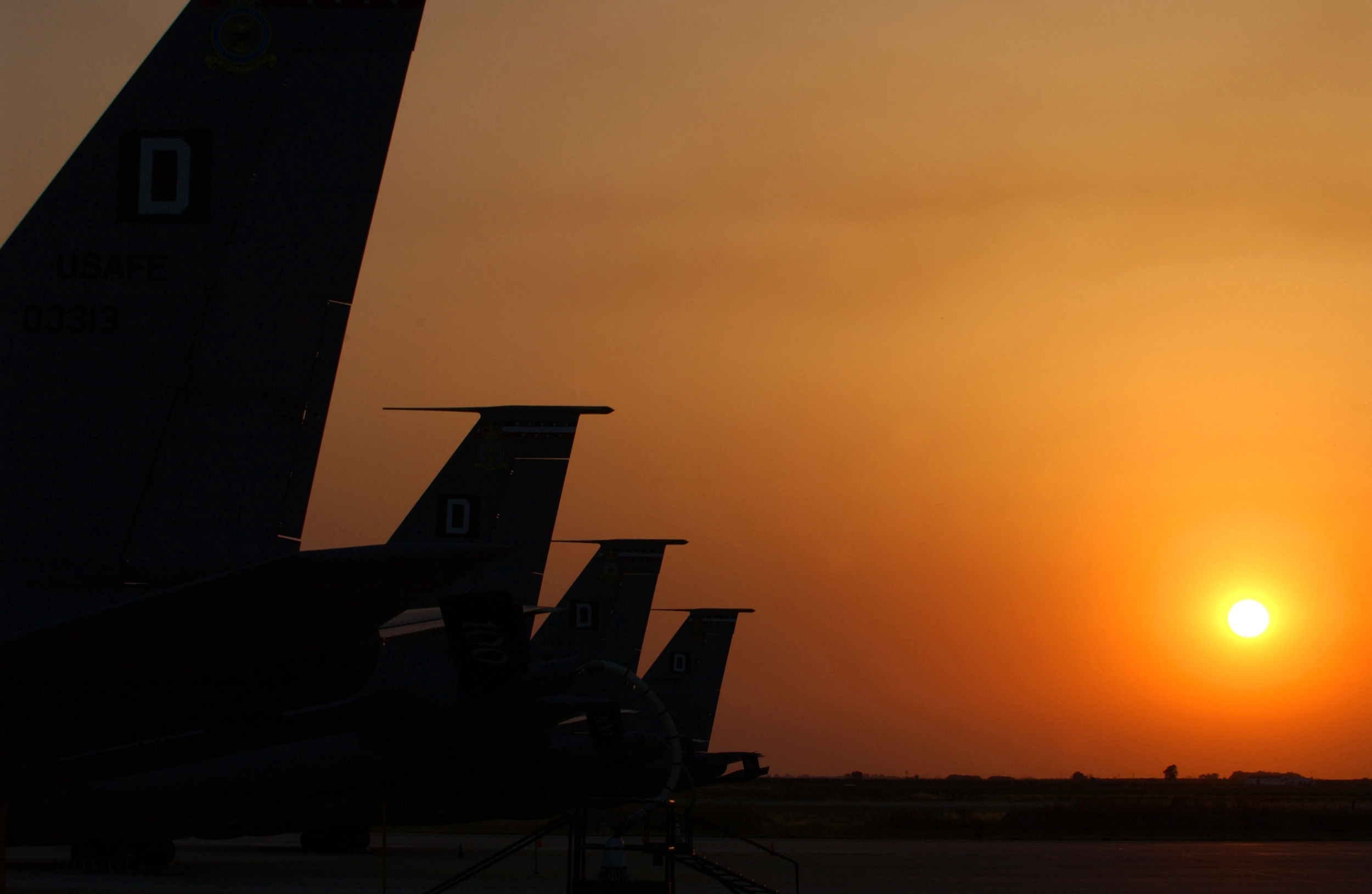 Sunset Airplane Silhouettes.JPG