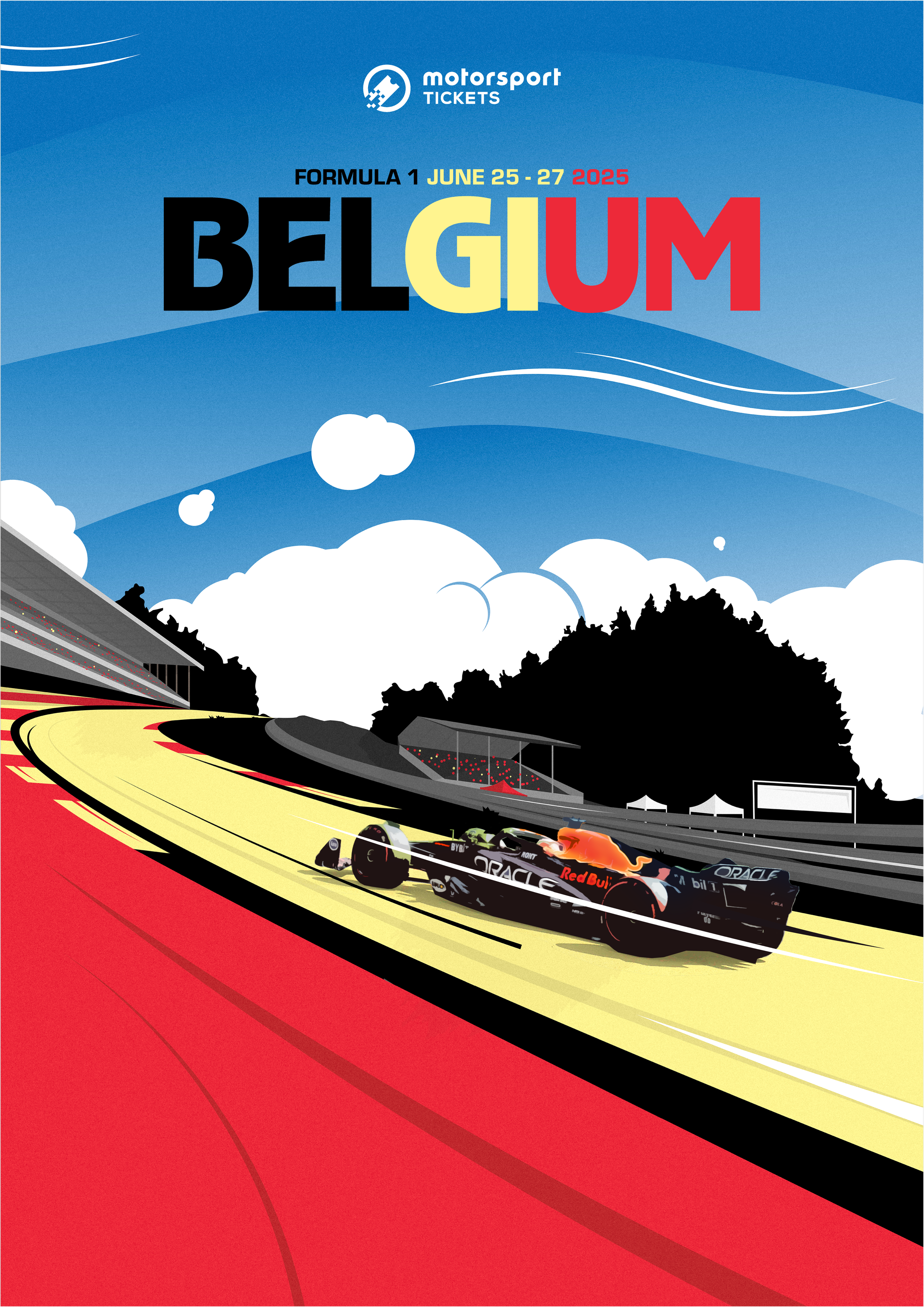Illustration-based F1 campaign (2025)