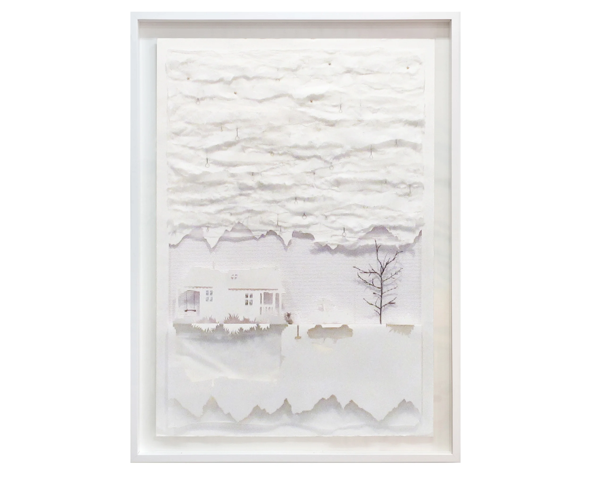   CASA DE CAMPO.  &nbsp;Técnica mixta sobre papel. 110 x 80 cm. 2012  