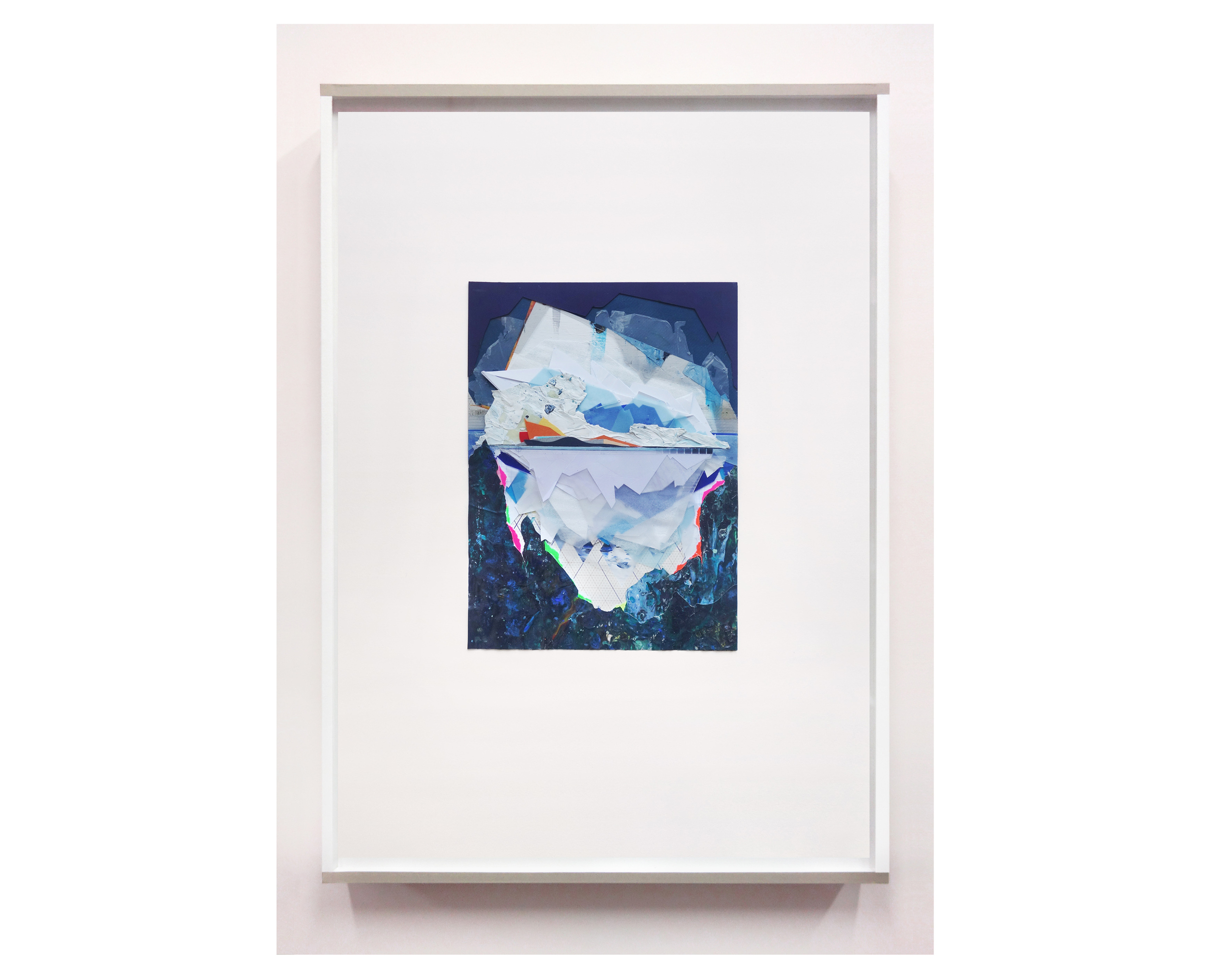   B_9 (Iceberg 1).  &nbsp;Técnica mixta sobre papel. 62&nbsp;x 44&nbsp;cm. 2014  