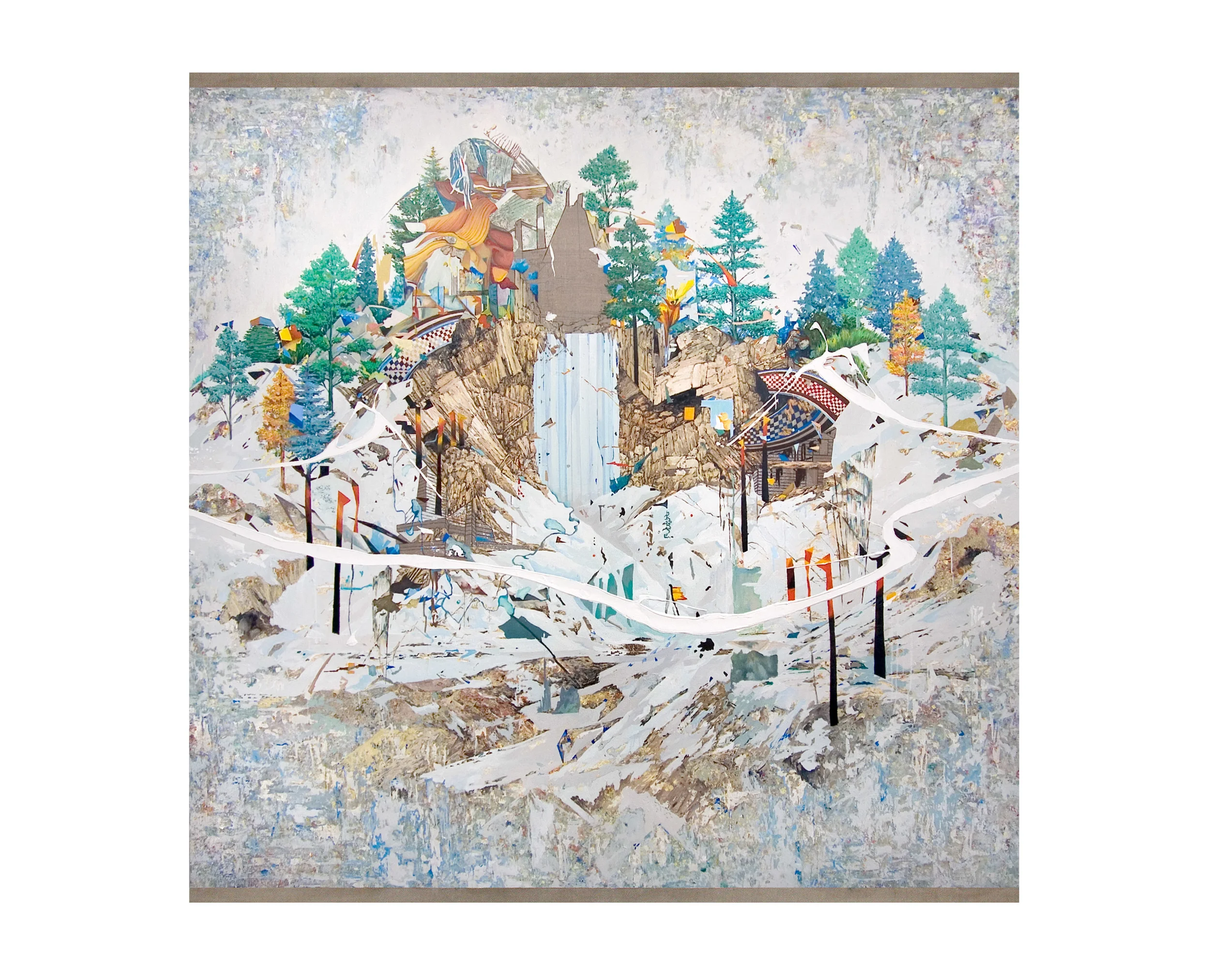   MATTERHORN.&nbsp; Óleo sobre lienzo. 195 X 195&nbsp;cm. 2012 