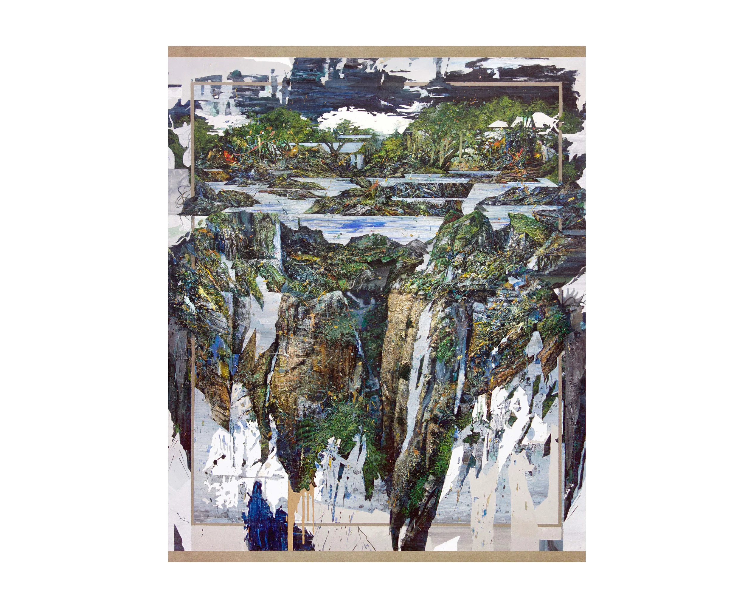   FLUME.  Óleo sobre lienzo. 200 x 162 cm. 2015 