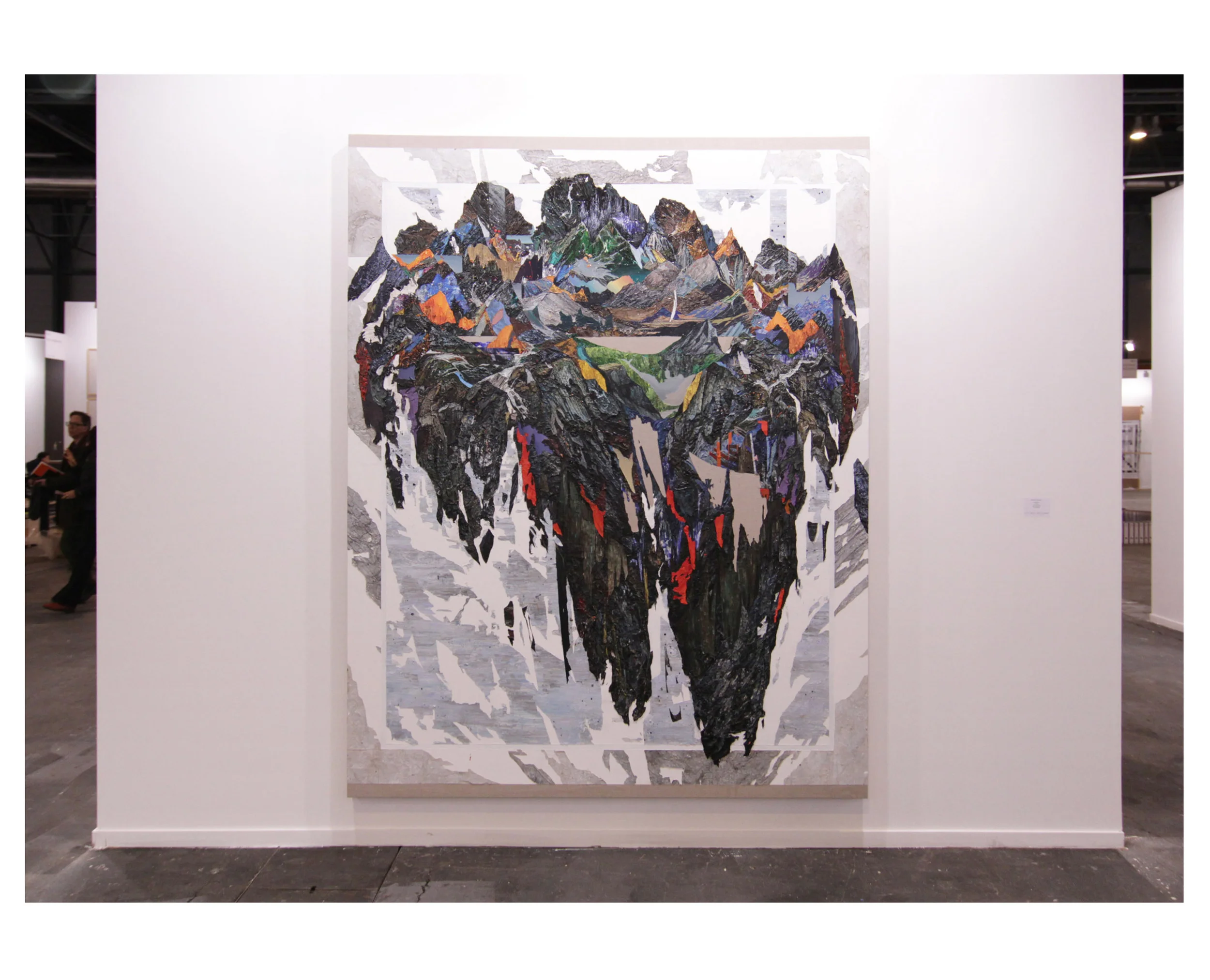   Vista de sala.&nbsp;Prometheus.  Óleo sobre lienzo. 250 x 200 cm. 2015 
