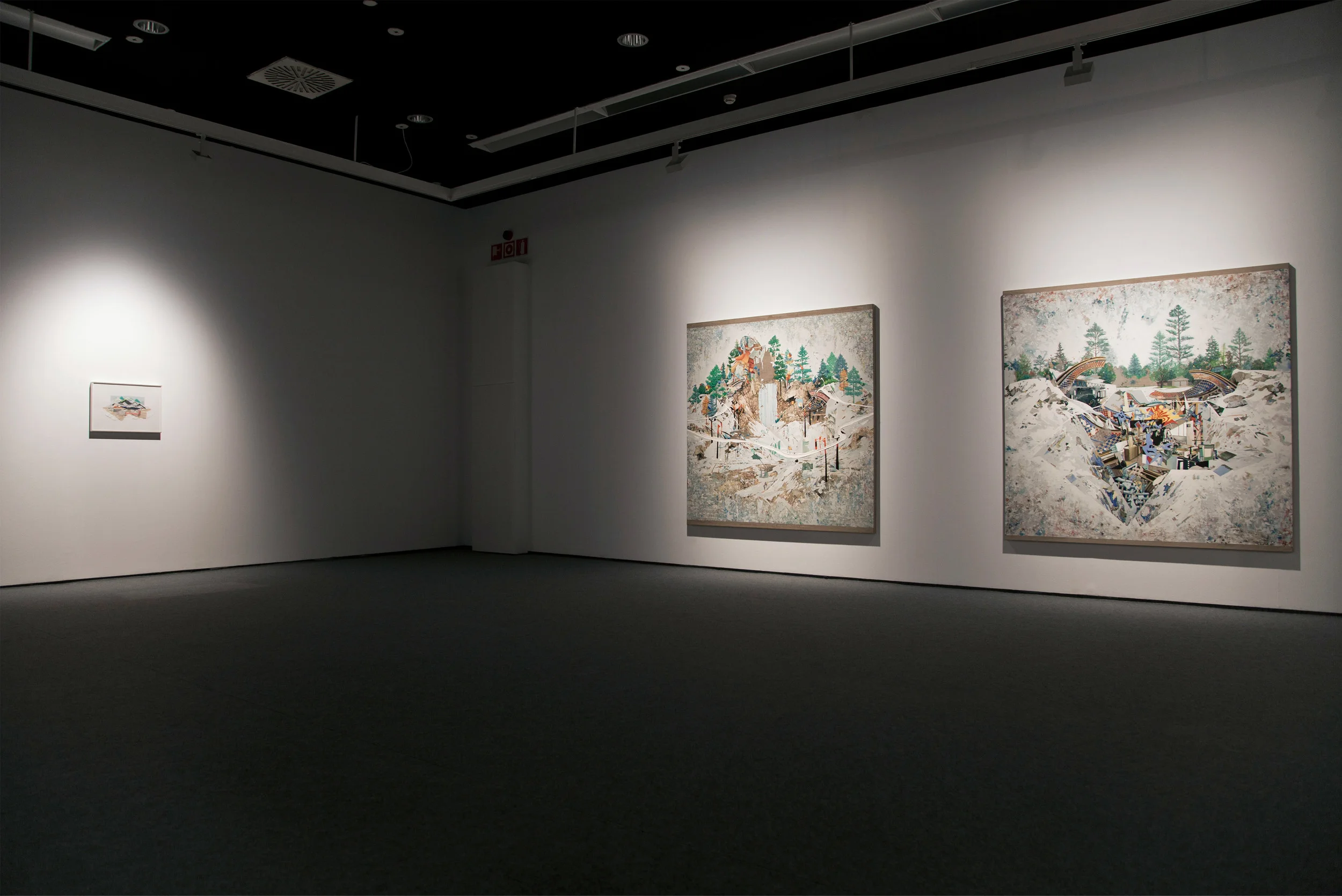 Vista de exposición . 2014. Antes de irse. 40 Ideas sobre Pintura. Museo de Arte Contemporáneo de La Coruña ( MAC), 2013. 