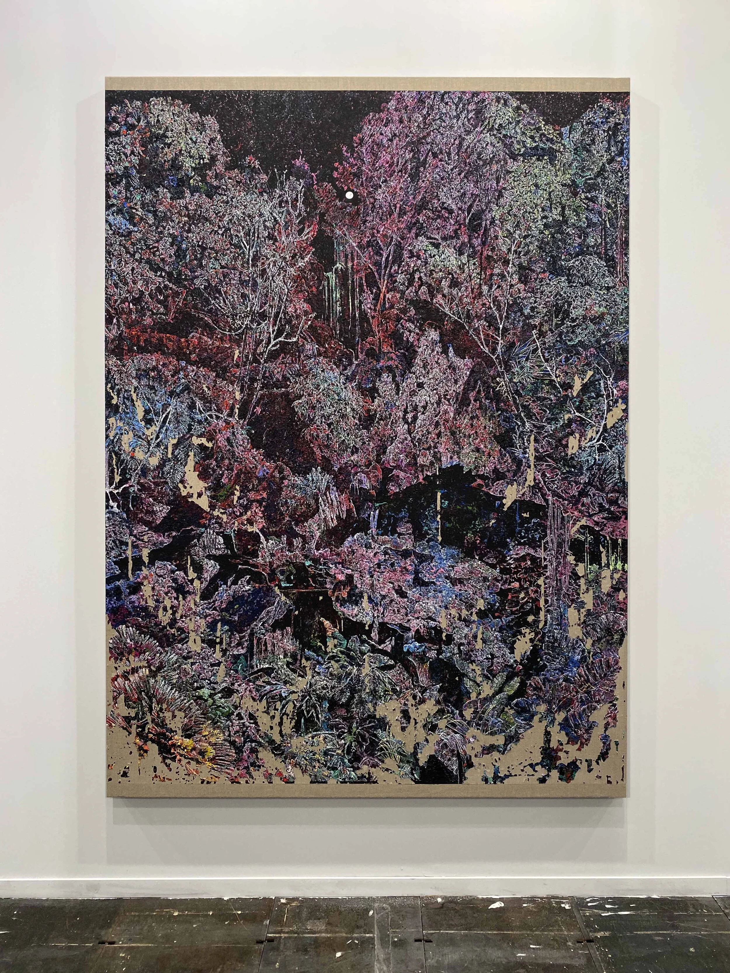   Moon.  Oil on linen. 242 x 162 cm. 2020 