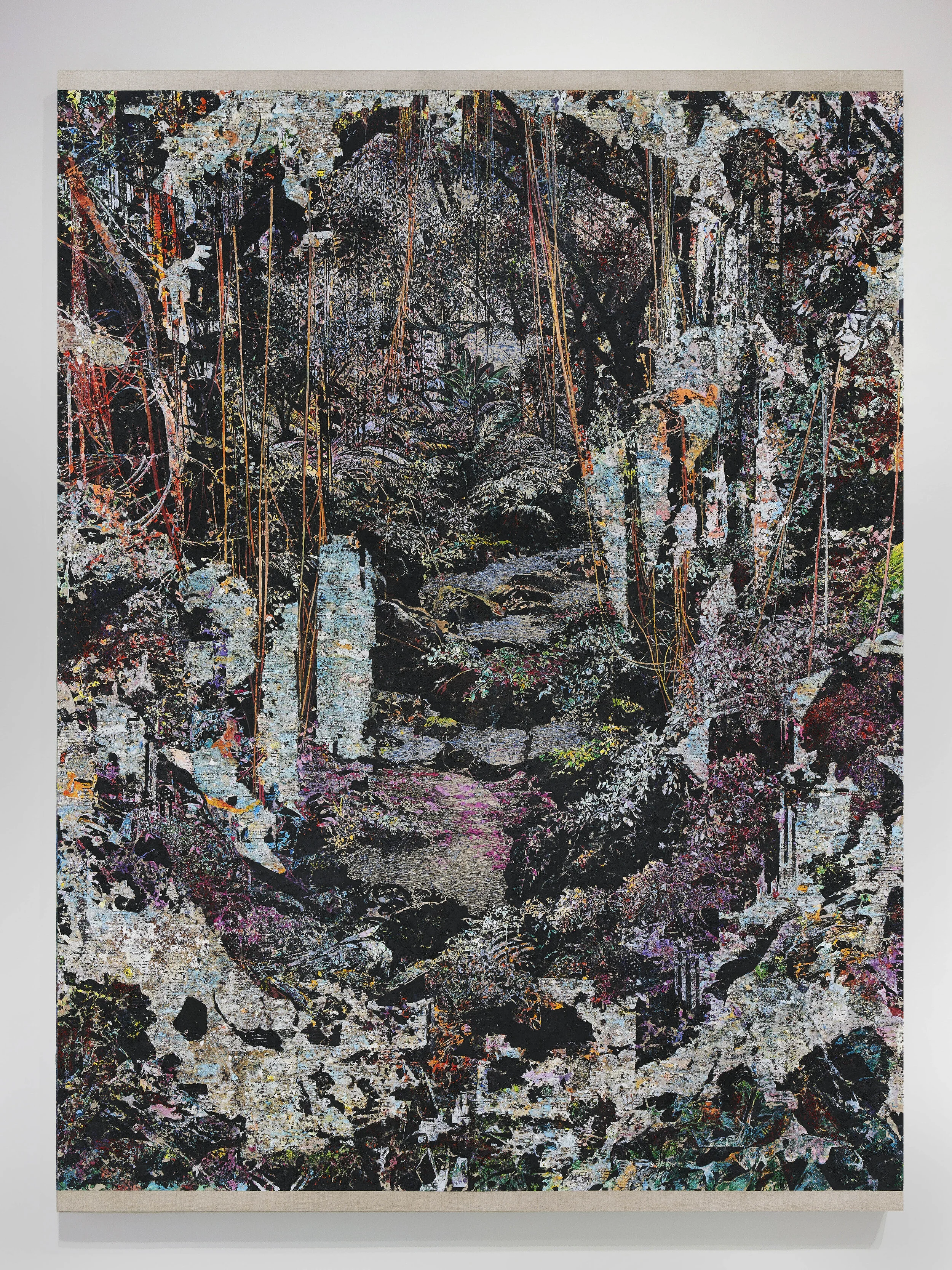   Blue forest.  Oil on linen. 242 x 182 cm. 2020 