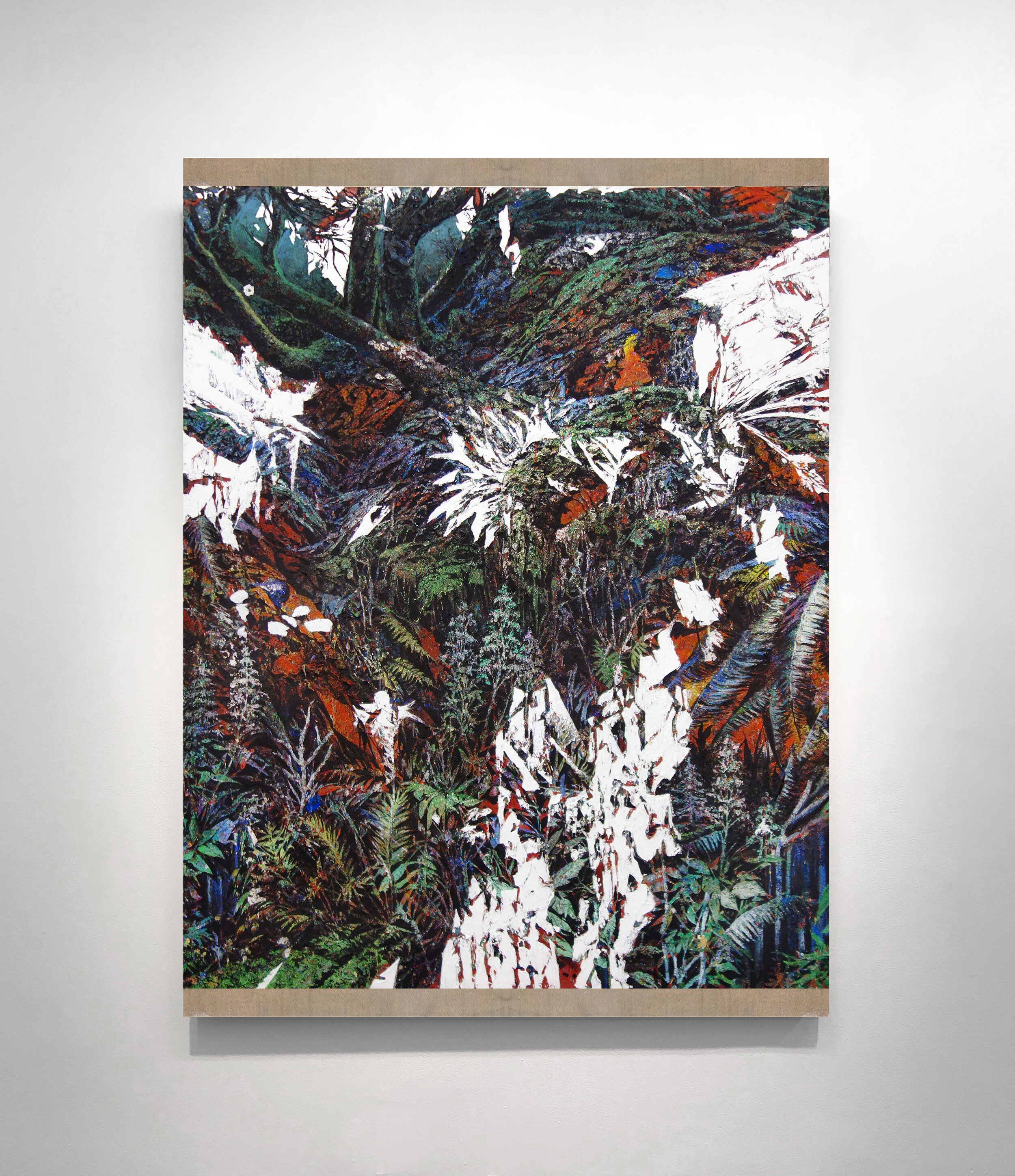   Habitat.  Acrylic on linen. 144 x 112 cm. 2018 