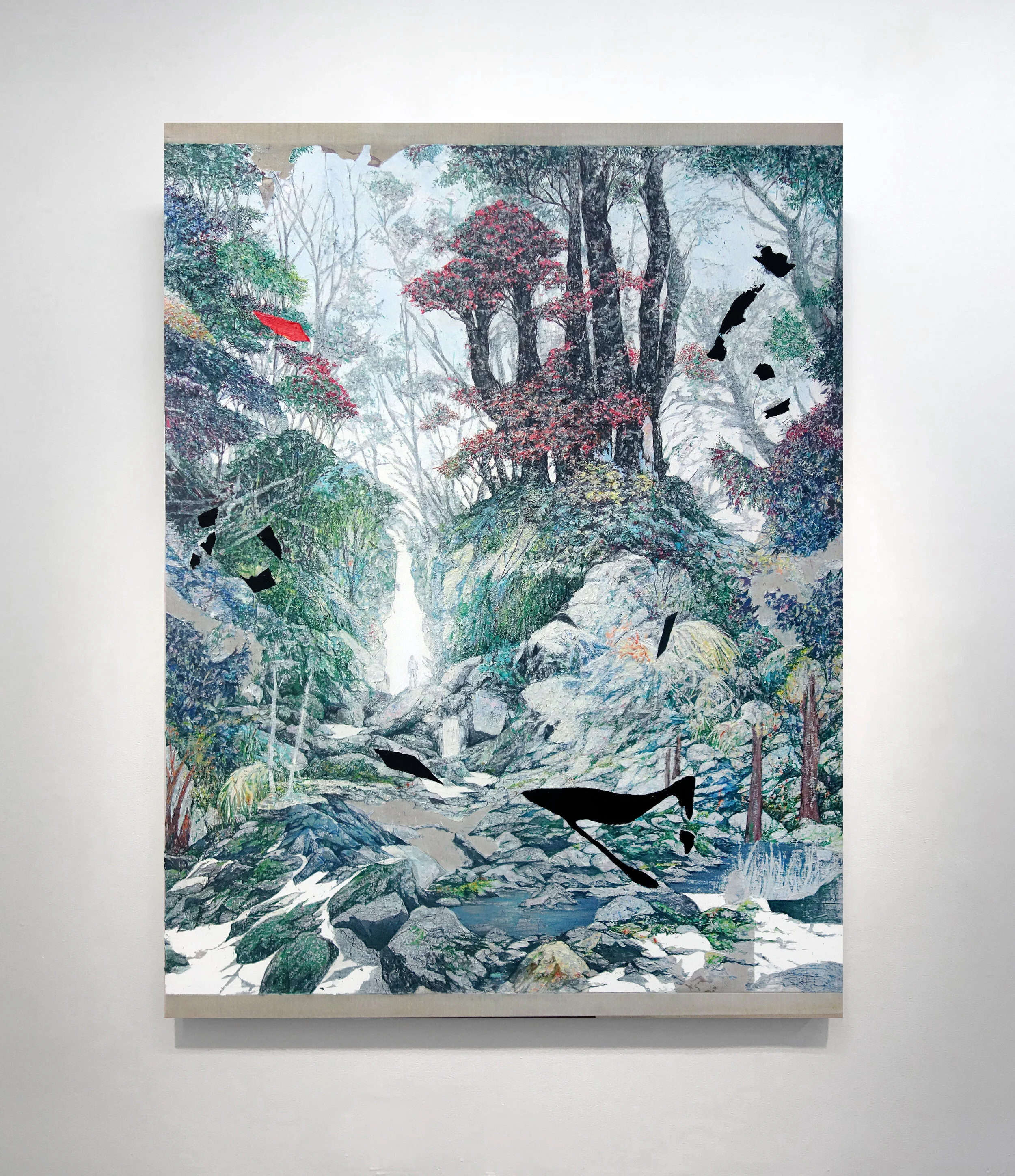   The Path.  Acrylic on linen. 140 x 112 cm. 2018 