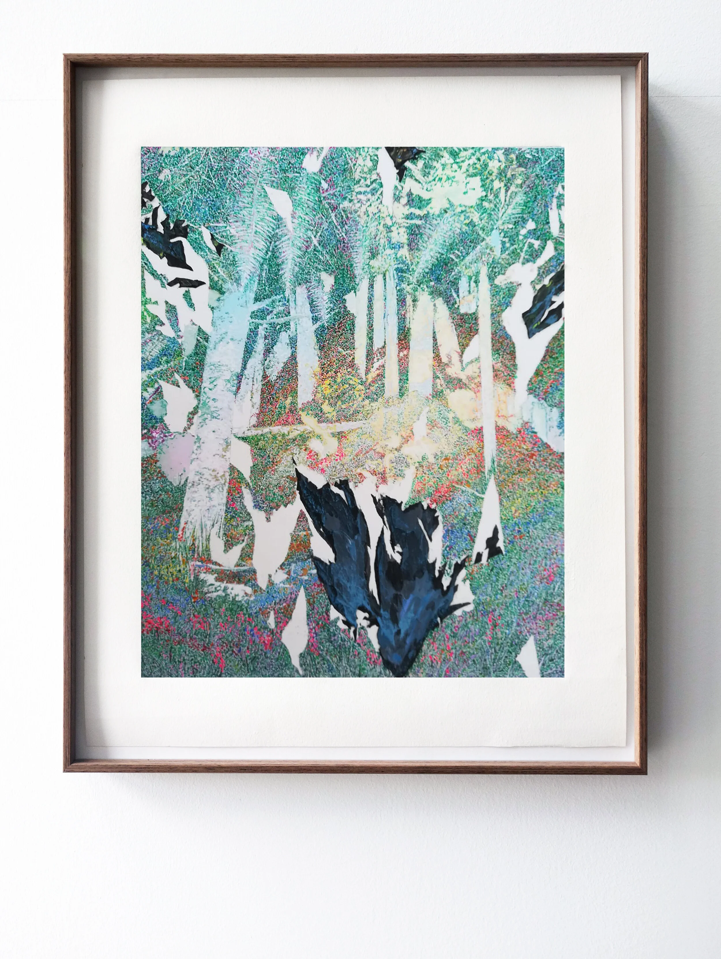   Lir (Tarde).  Screenprint on archival paper and acrylic paint, 38 x 22 cm, 2019. 