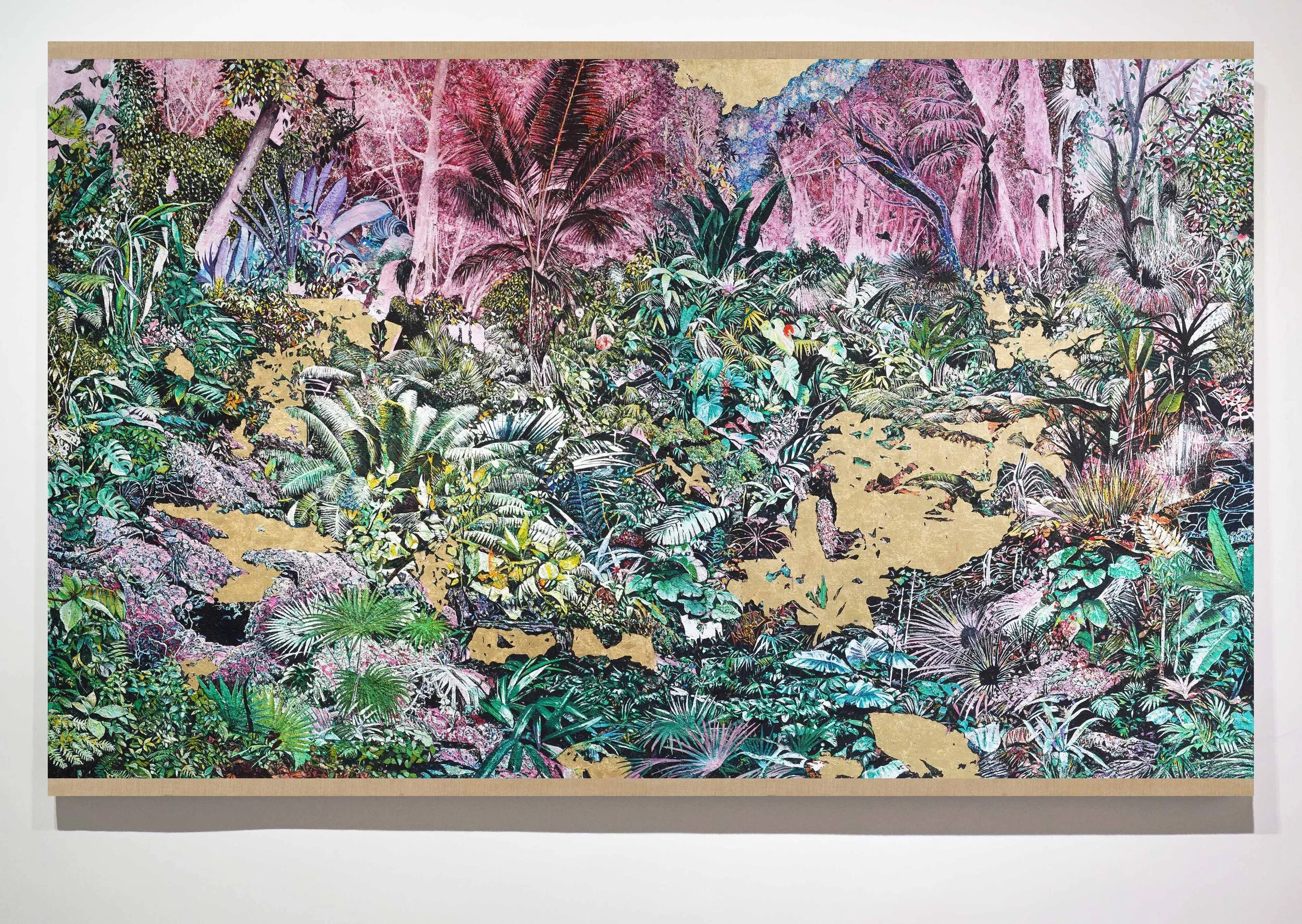   Golden Jungle.  Oil on linen. 202 x 320 cm. 2021 