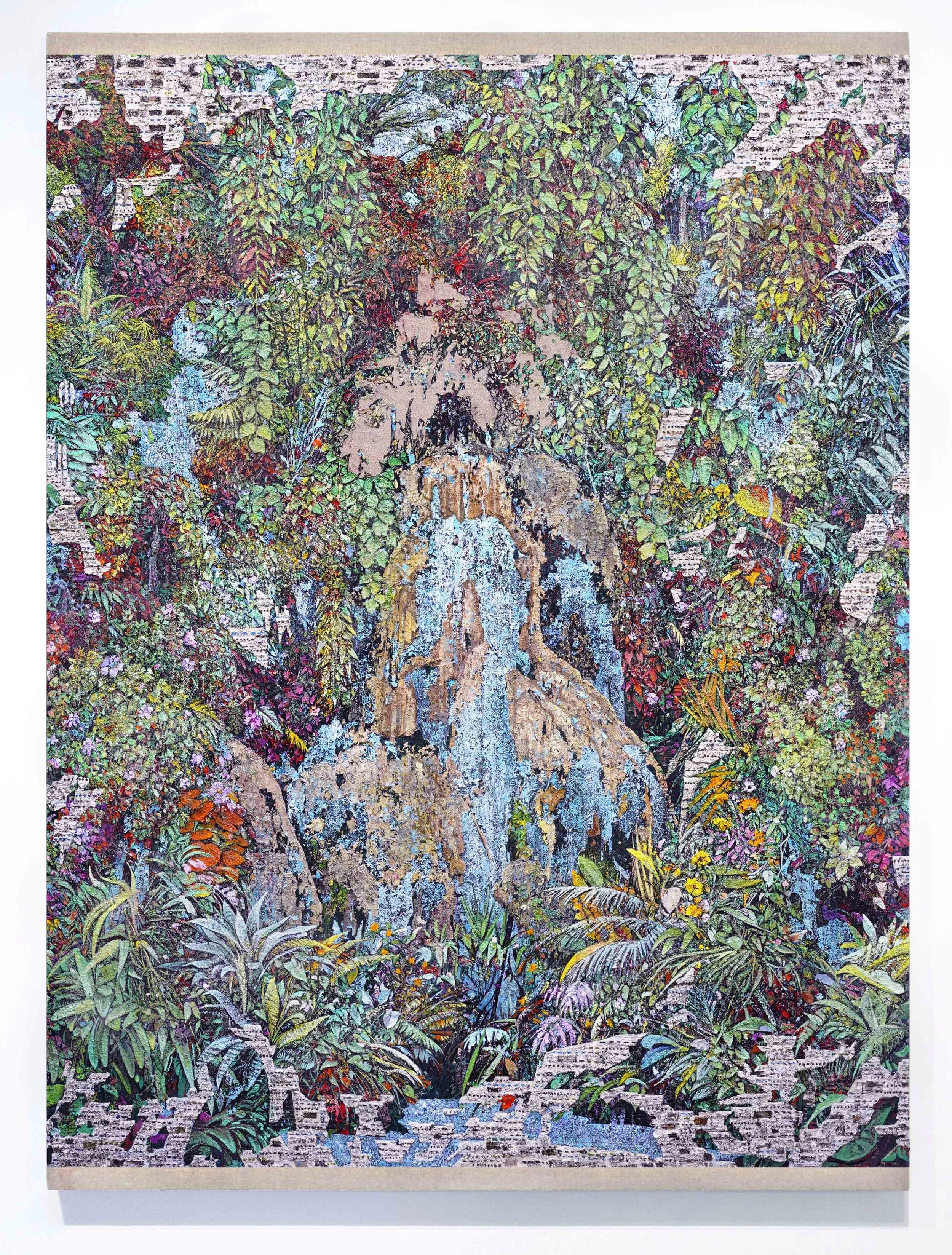   Fountain.  Oil on linen. 200 x 152 cm. 2020 