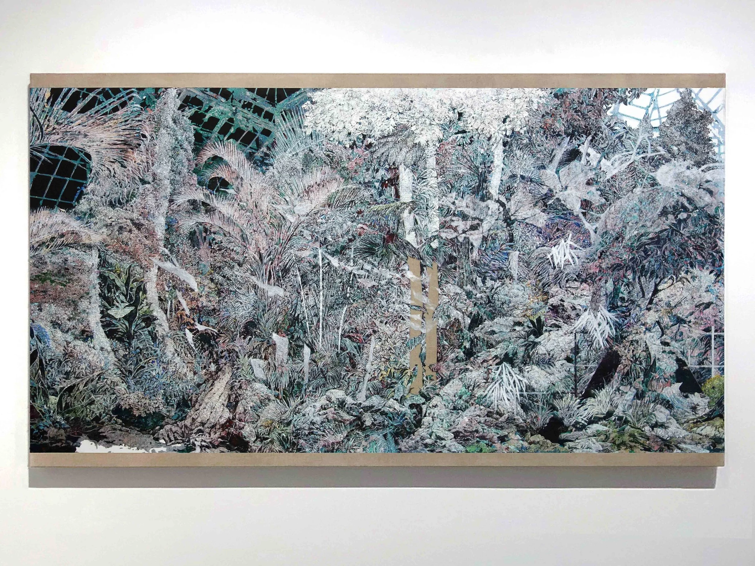   Jardín botánico.  Oil on linen. 120 x 200 cm. 2019 