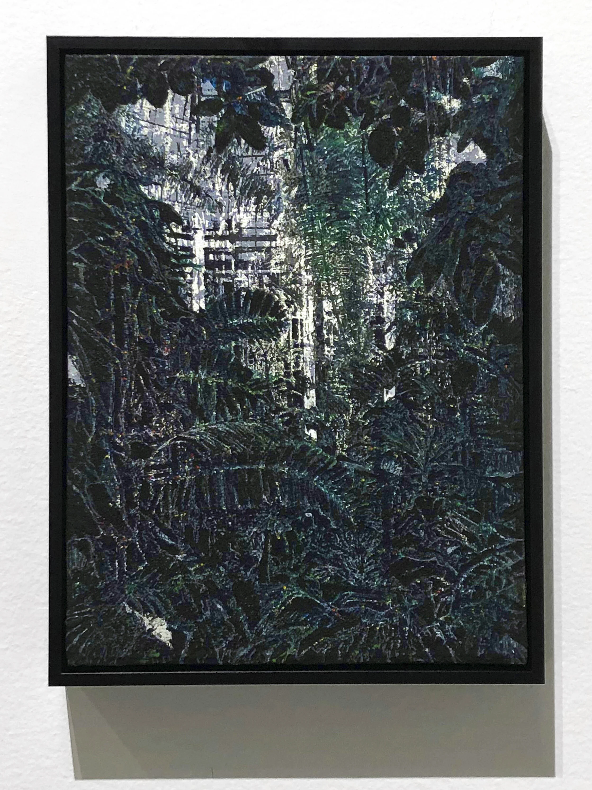   Conservatory II.  Acrylic and pigment on linen. 30 x 23 cm. 2019 