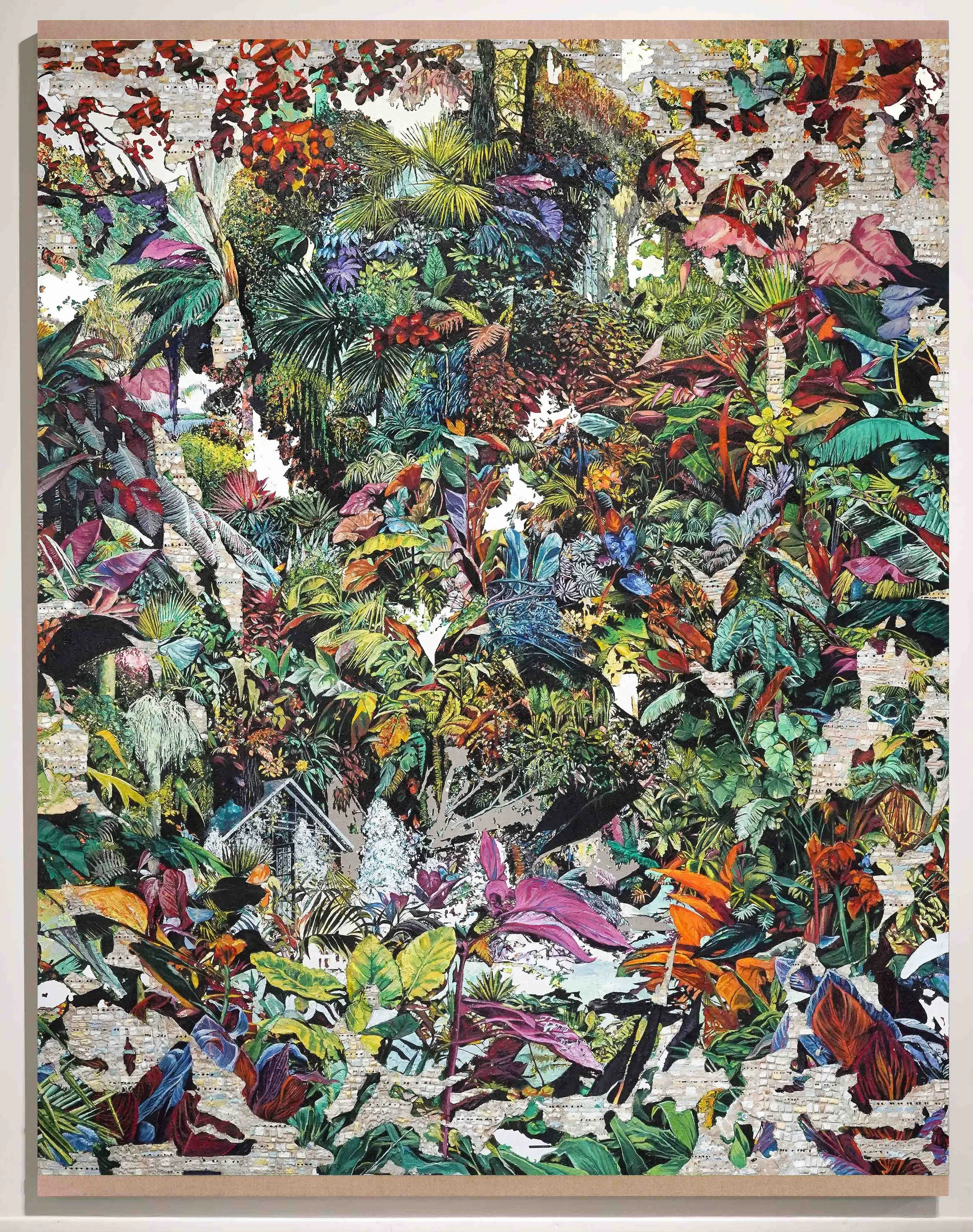   Cabaña.  Oil on linen. 250 x 190 cm. 2021 