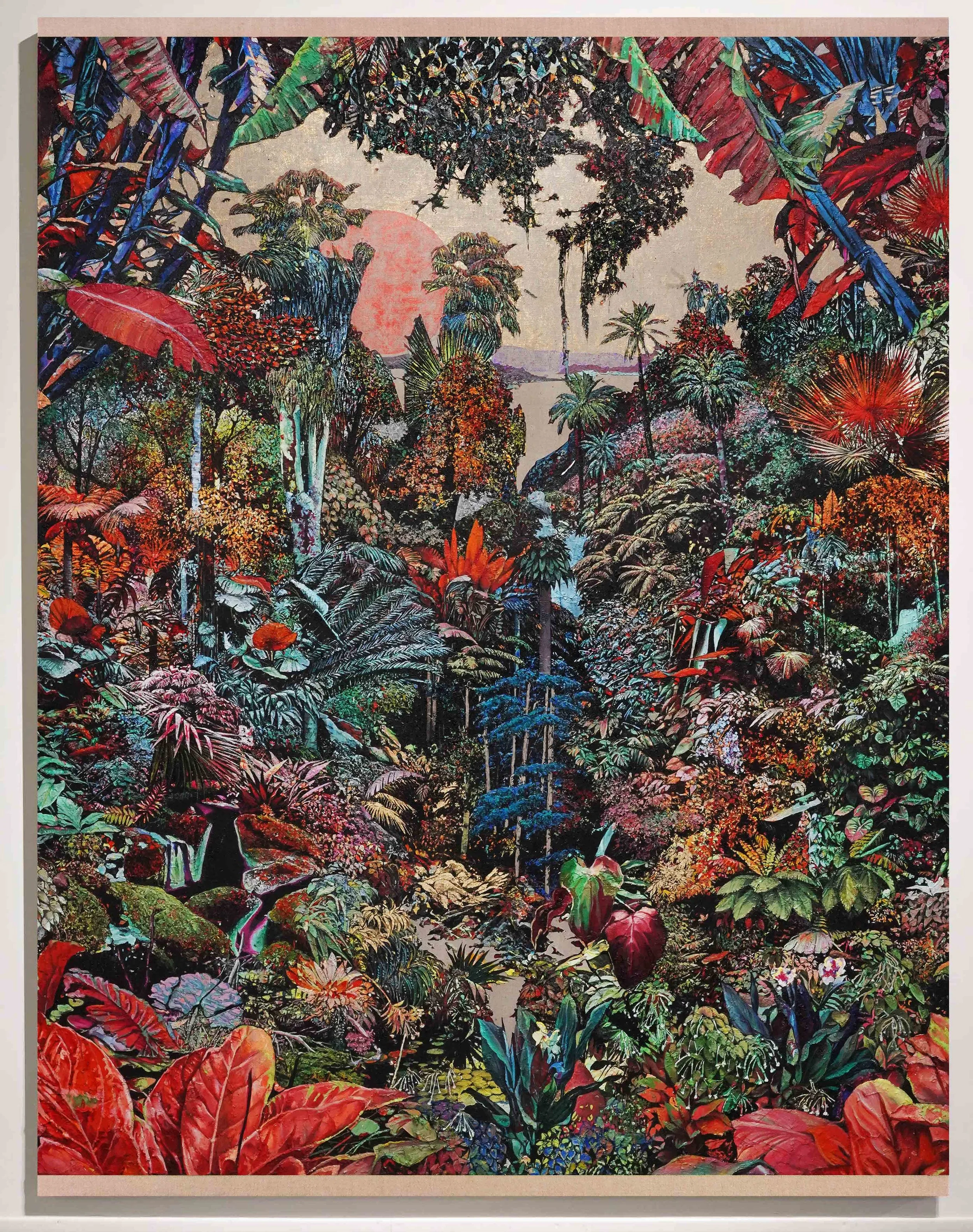   Rising sun . Oil on linen. 250 x 190 cm. 2021 