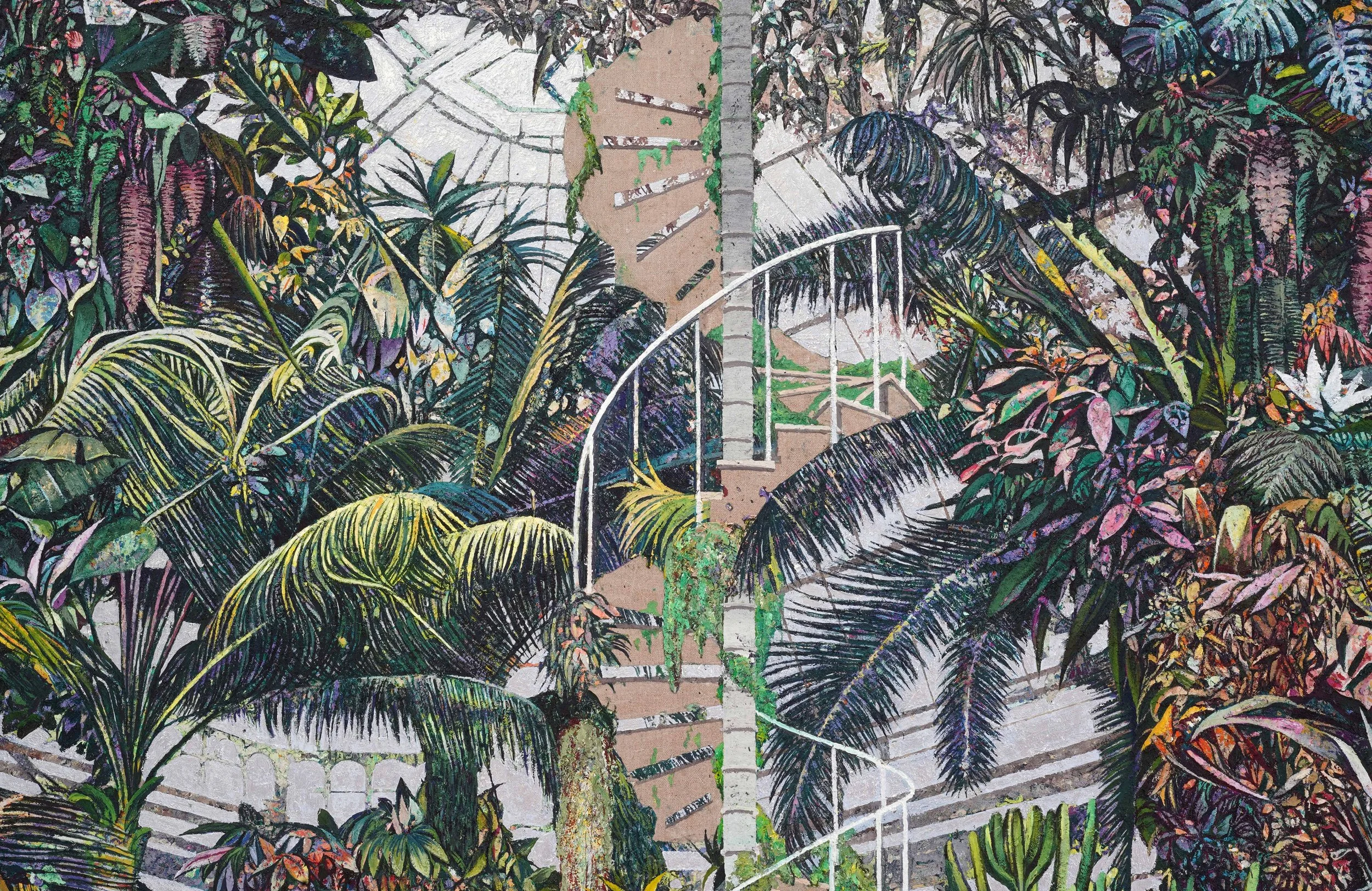   Paradise (Detail) . Oil on linen. 242 x 182 x cm. 2021 