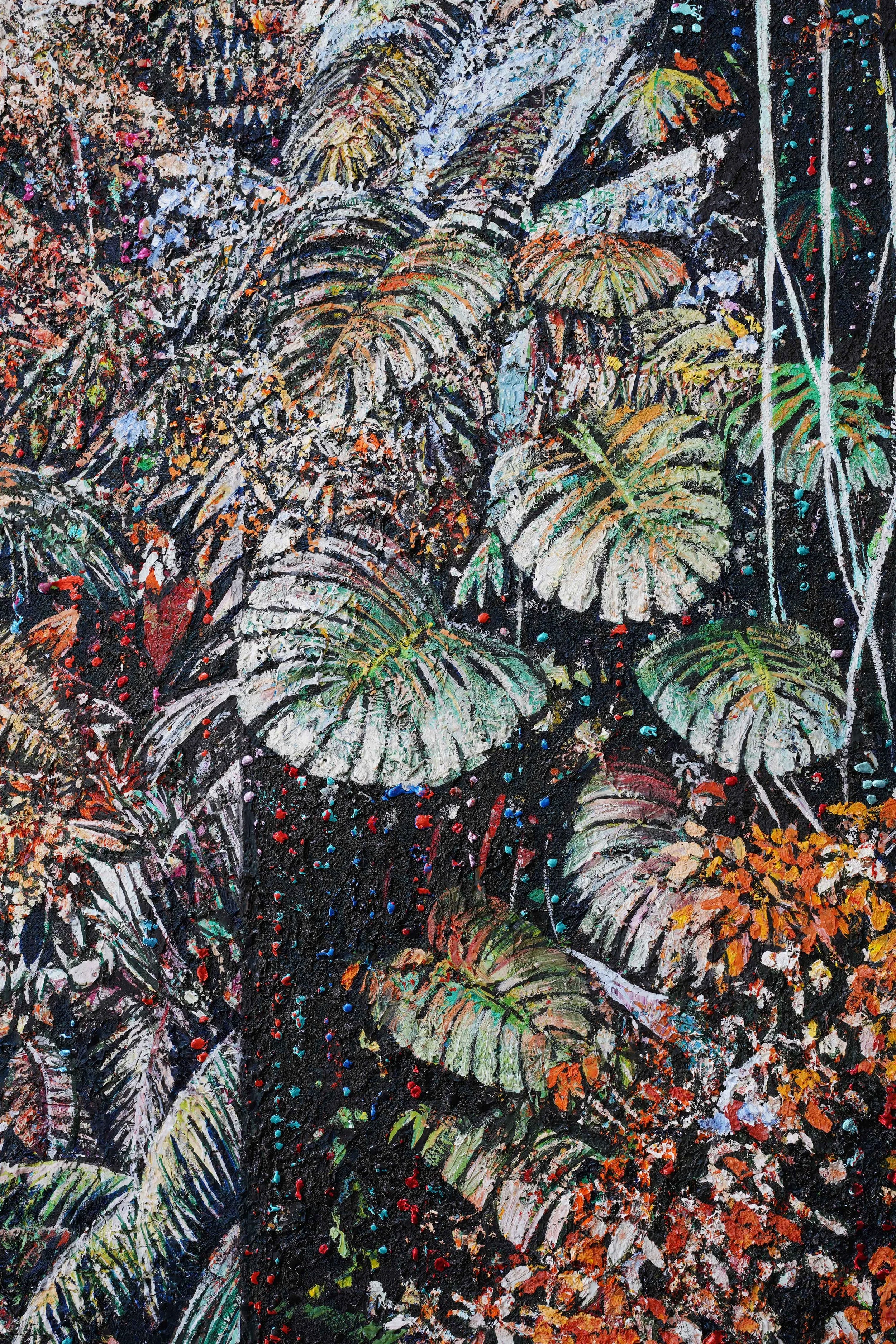   Tierra de fuego (detail).  Oil on linen. 250 x 190 cm. 2021 