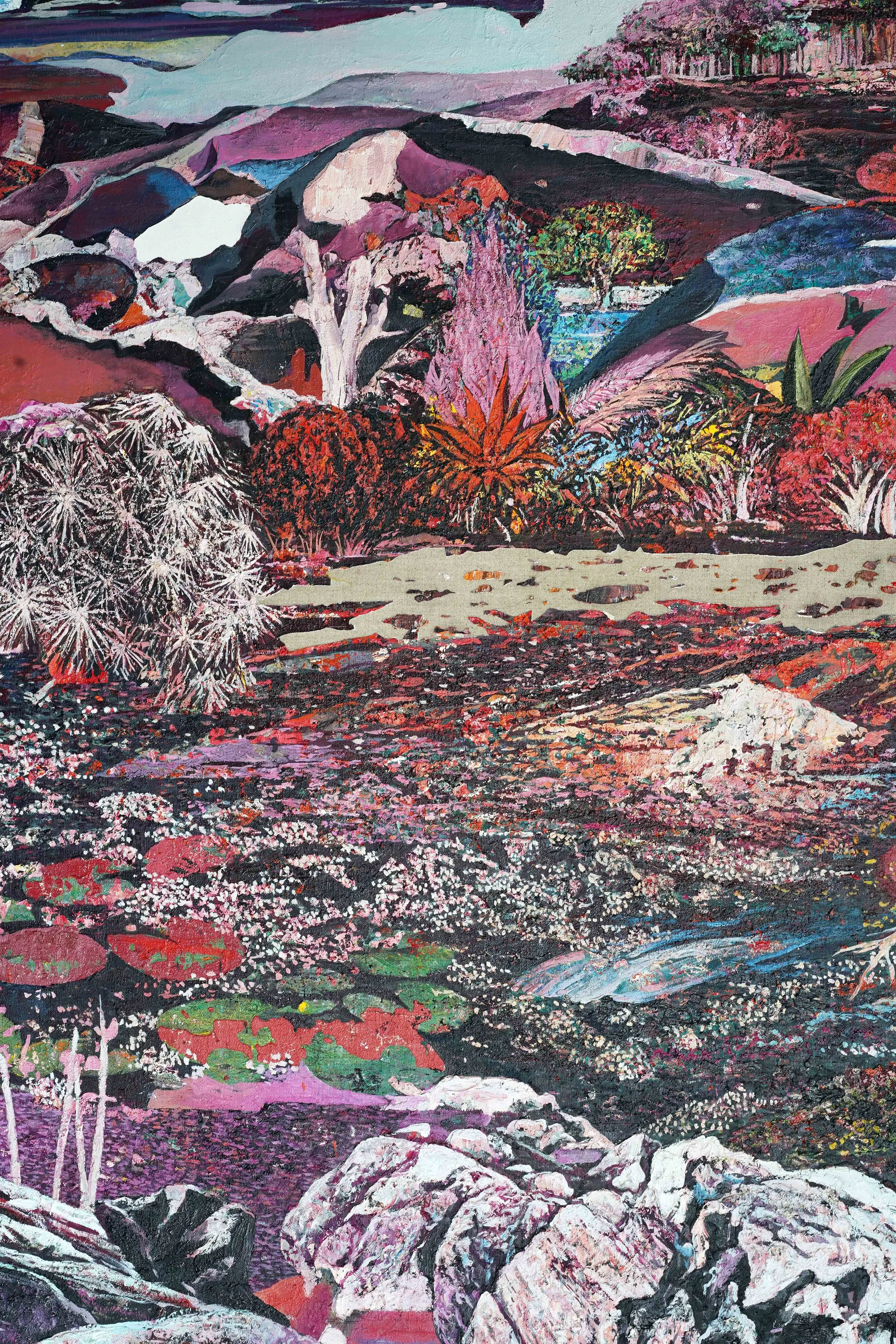   Vera (Detail).  Oil on linen. 120x 242 x cm. 2021 