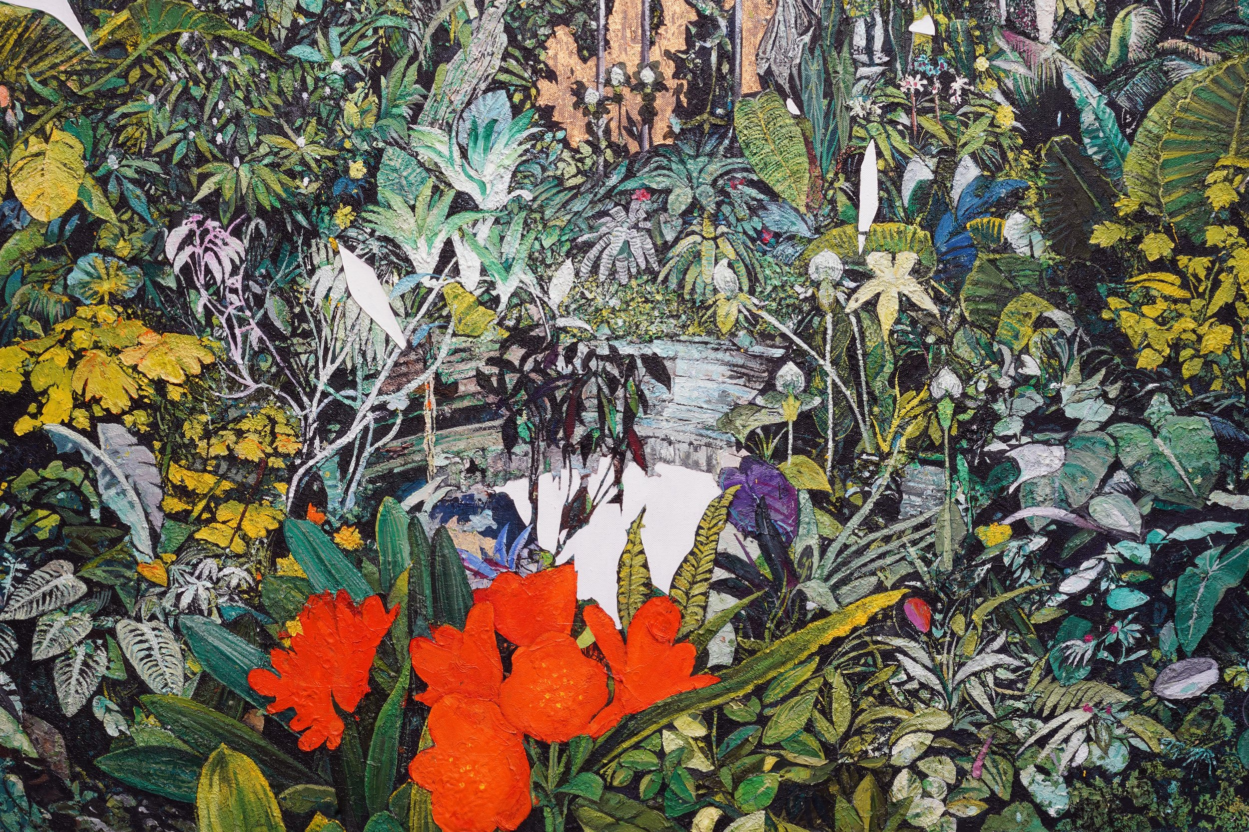   Amarylis (detail).  Oil on linen. 200 x 162 cm. 2021 