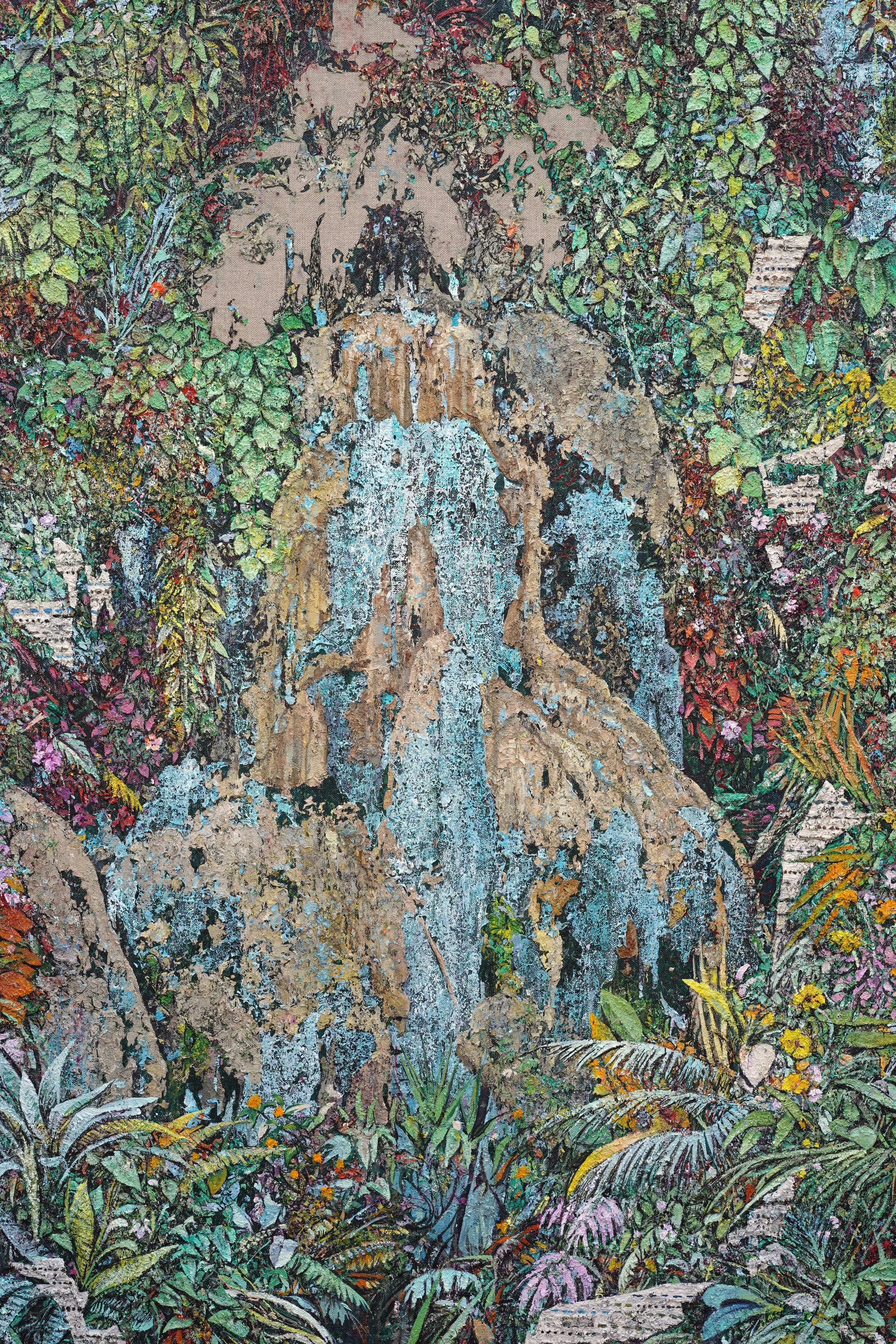   Fountain (Detail) . Oil on linen. 200 x 152 cm. 2020 