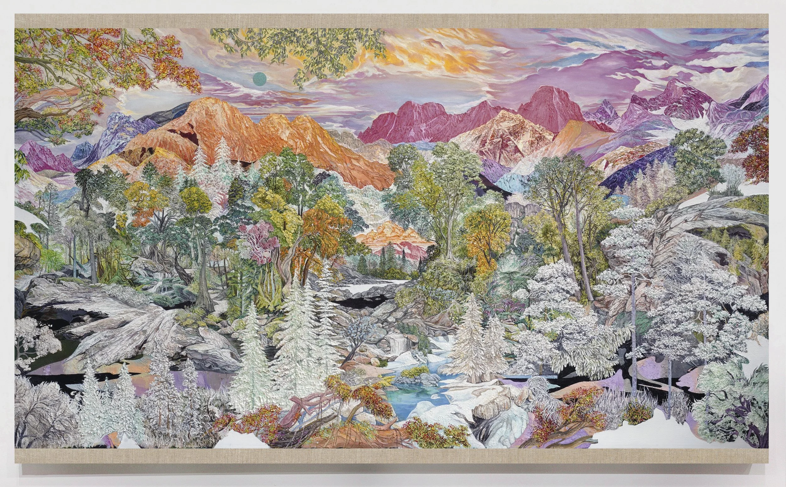   ALBA.  Oil on linen. 120 × 220 cm. 2023 