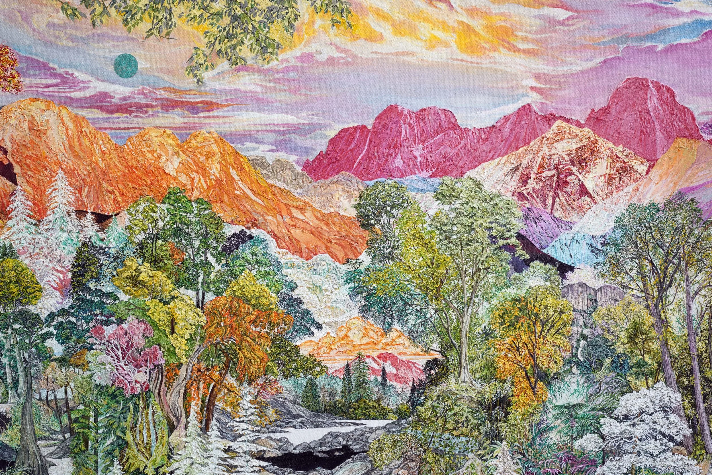   ALBA (detail).  Oil on linen. 120 × 220 cm. 2023 