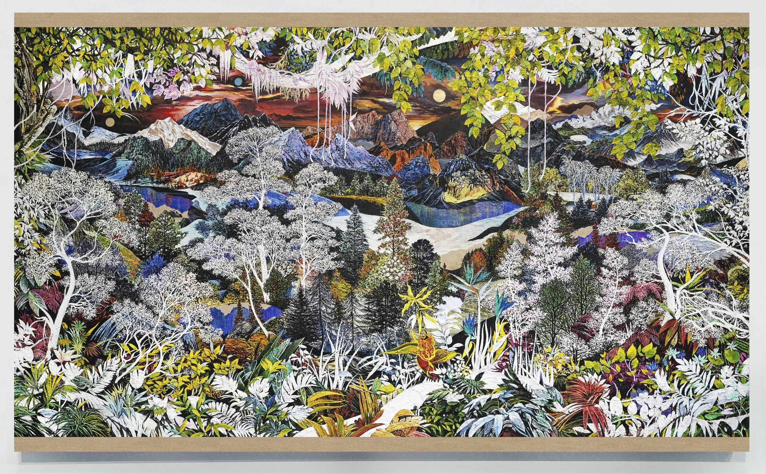   LUX.  Oil on linen. 130 × 220 cm. 2023 