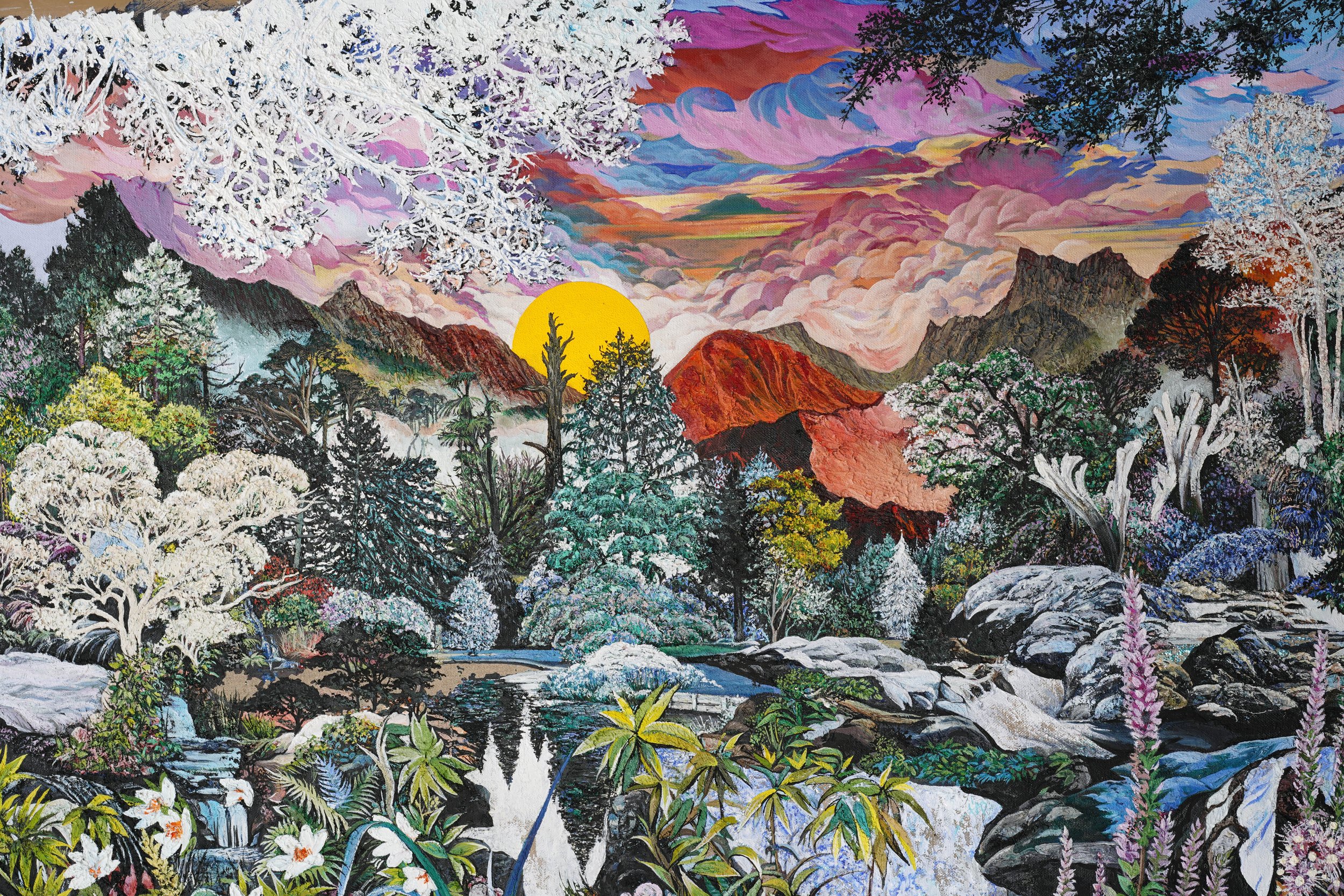   NIVAL (detail).  Oil on linen. 130 × 220 cm. 2023 