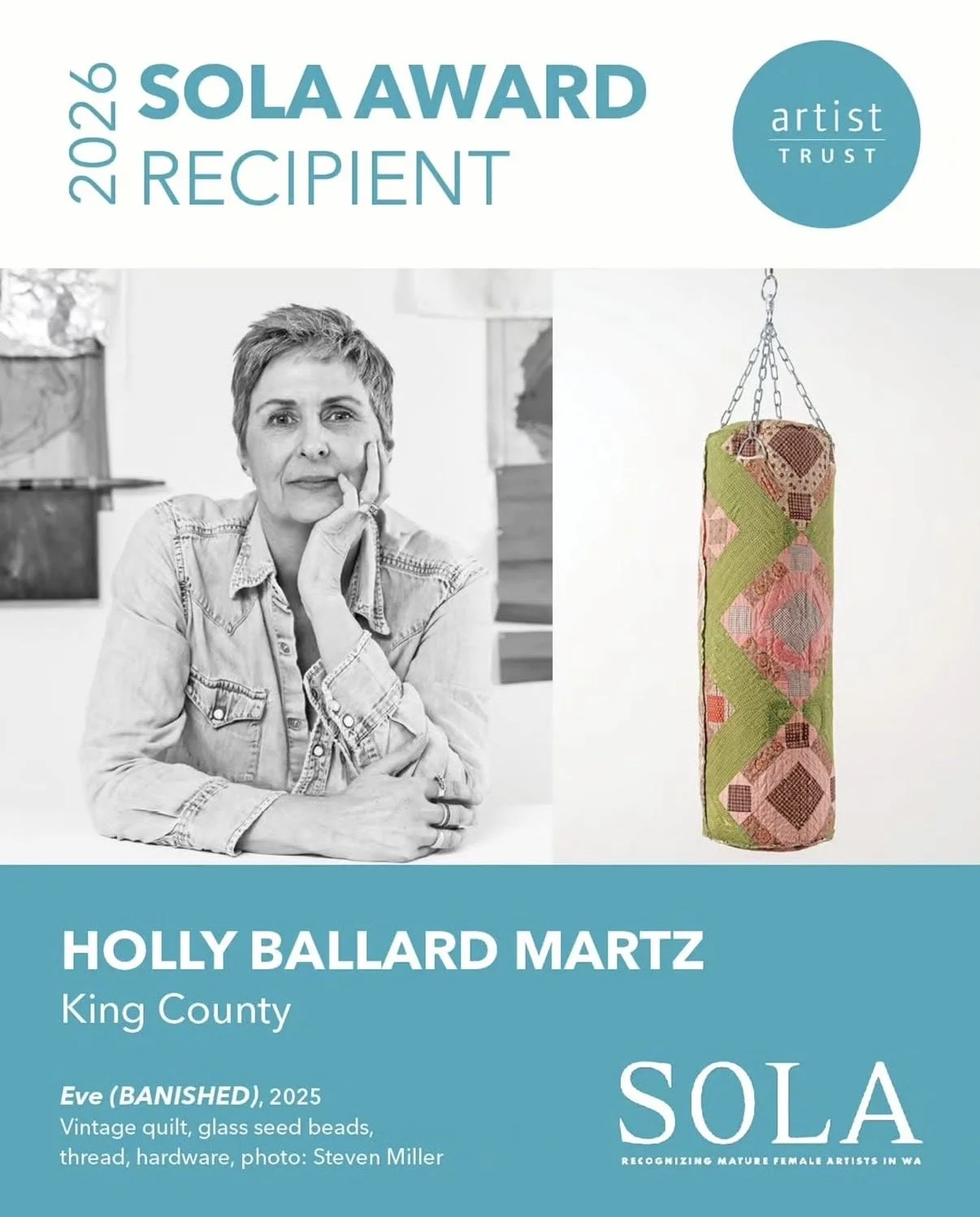 Grateful to have received a SOLA award along with nine other stellar artists. 