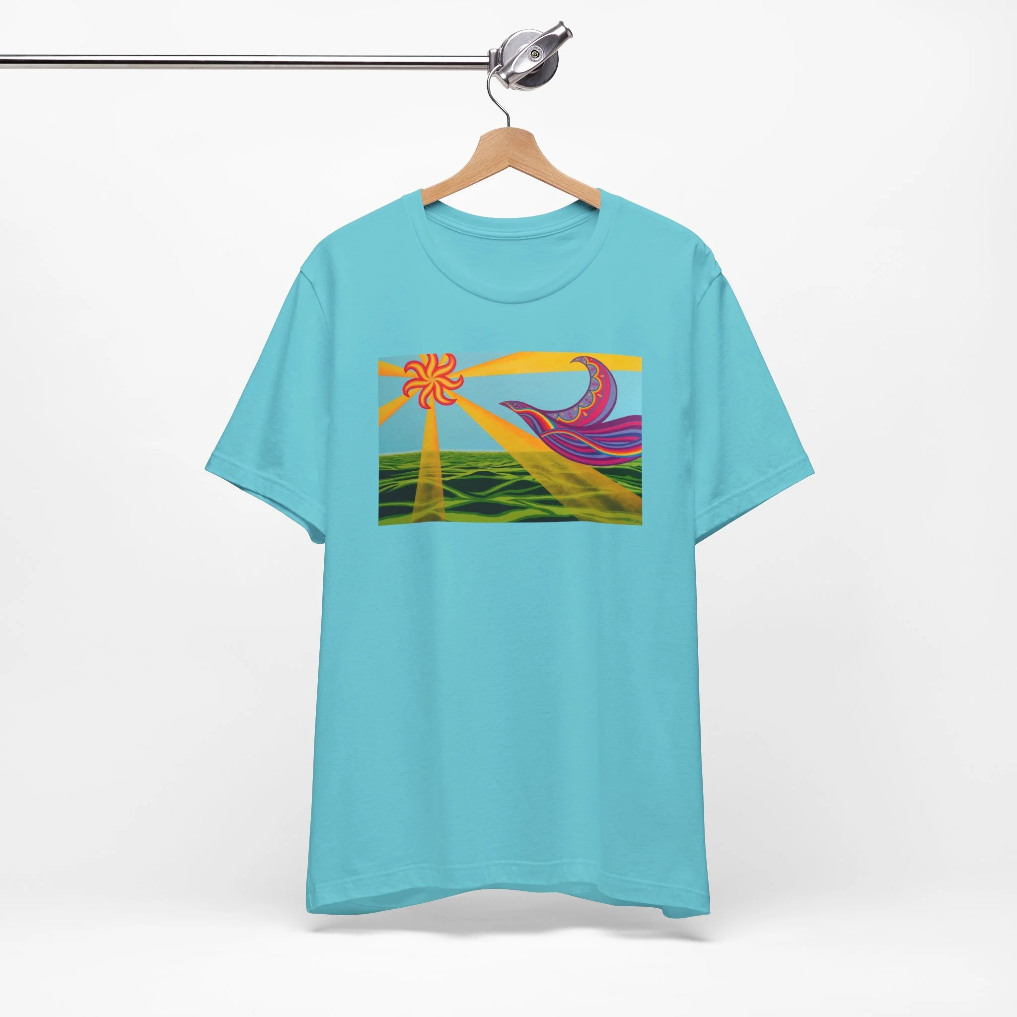 "Cosmic Bird" Shirt— Original Painting by Jeremy Ellis on a 100% Cotton T-Shirt